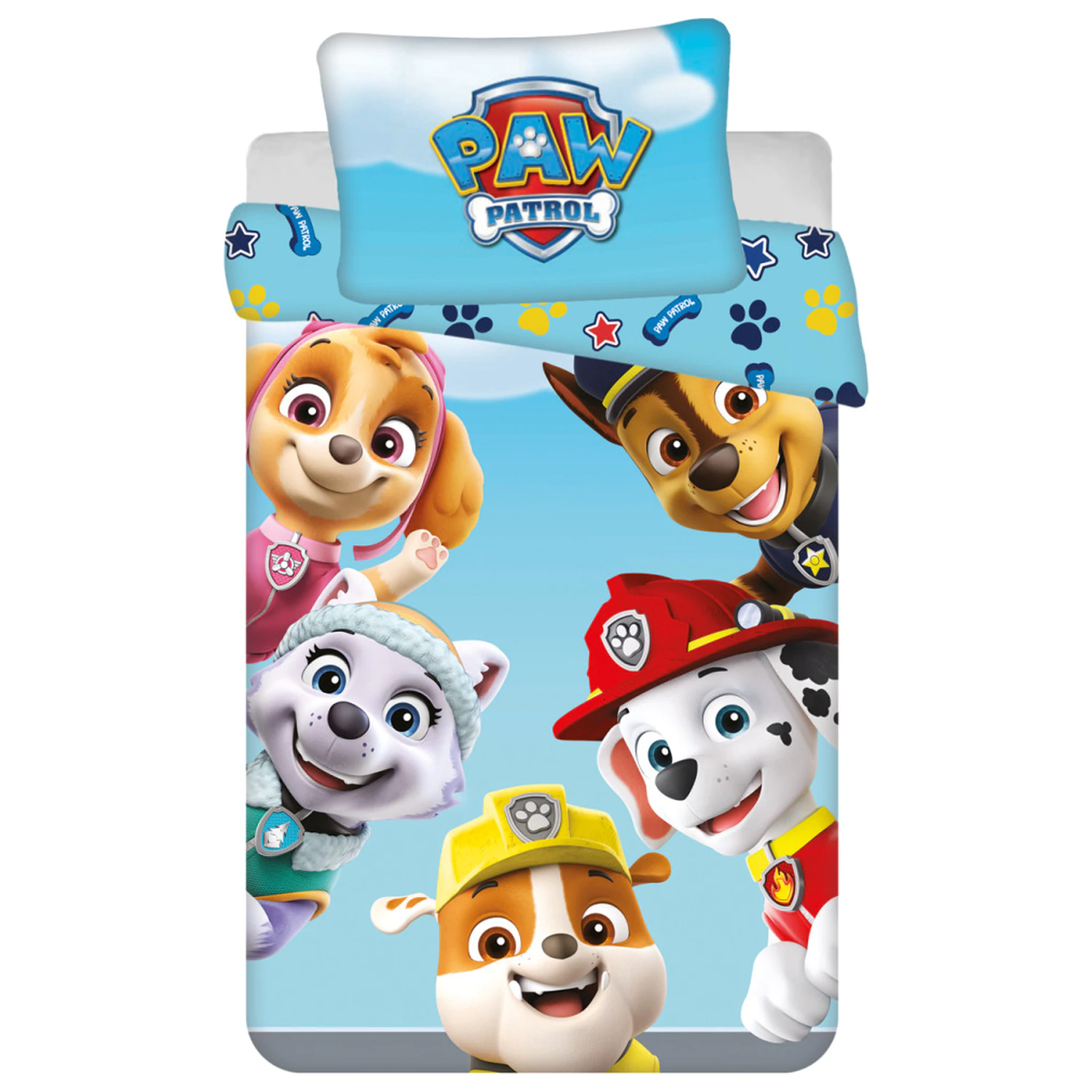 Paw Patrol Team otroška, predšolska prevleka za odejo fotografija izdelka