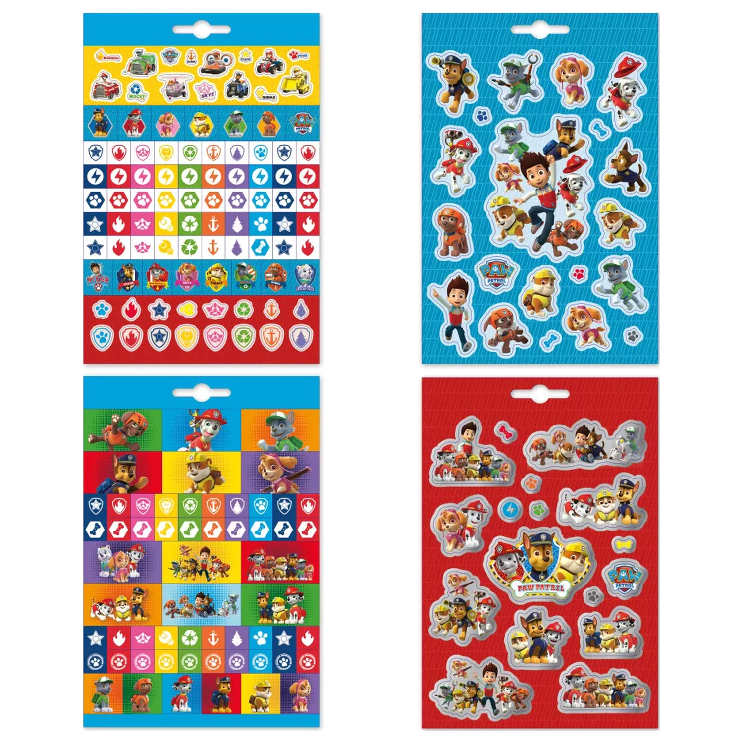 Paw Patrol Team set nalepk 4 listi fotografija izdelka