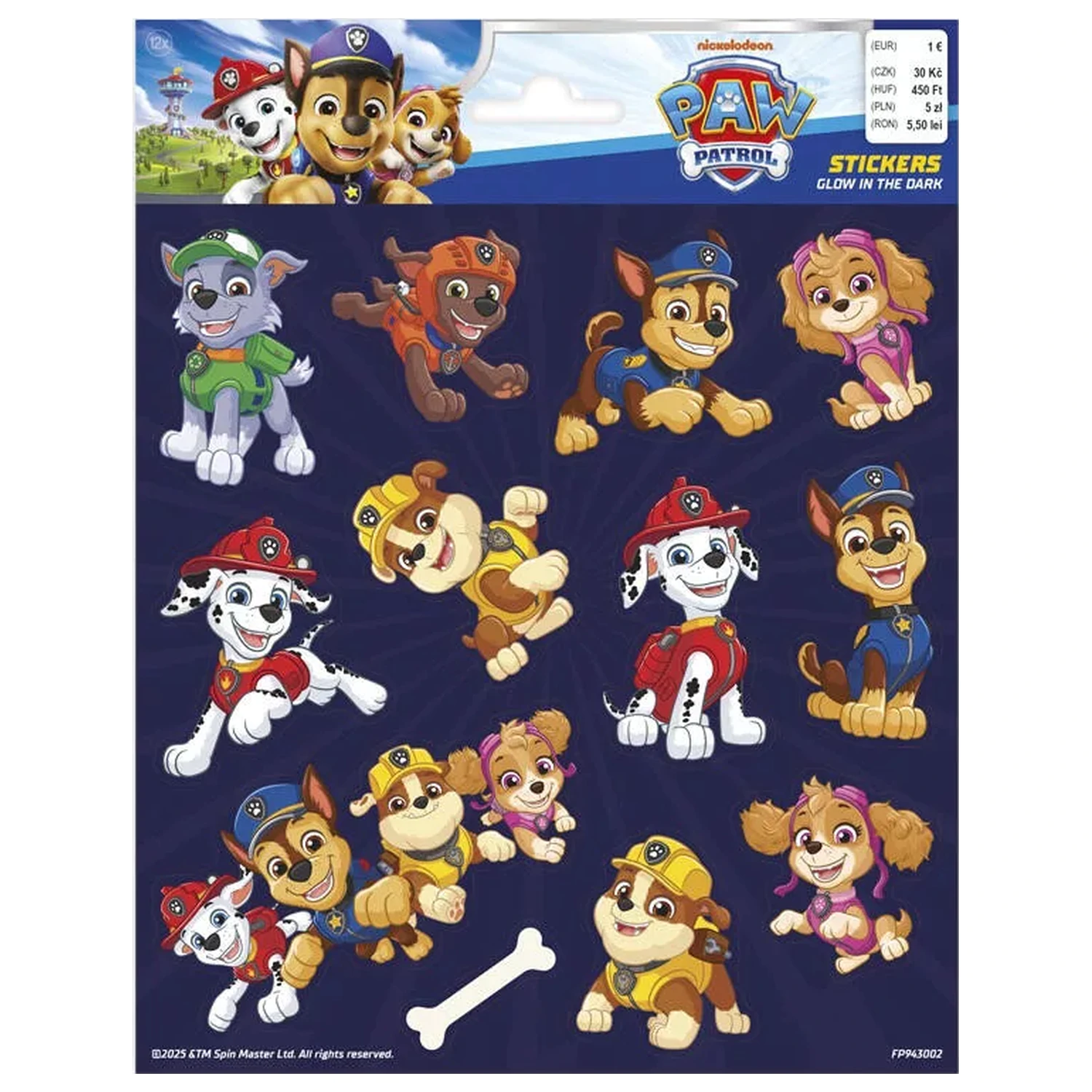 PAW Patrol Team svetleča v temi nalepka fotografija izdelka