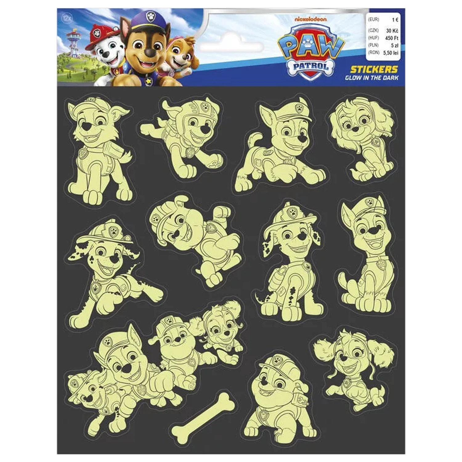 PAW Patrol Team svetleča v temi nalepka fotografija izdelka