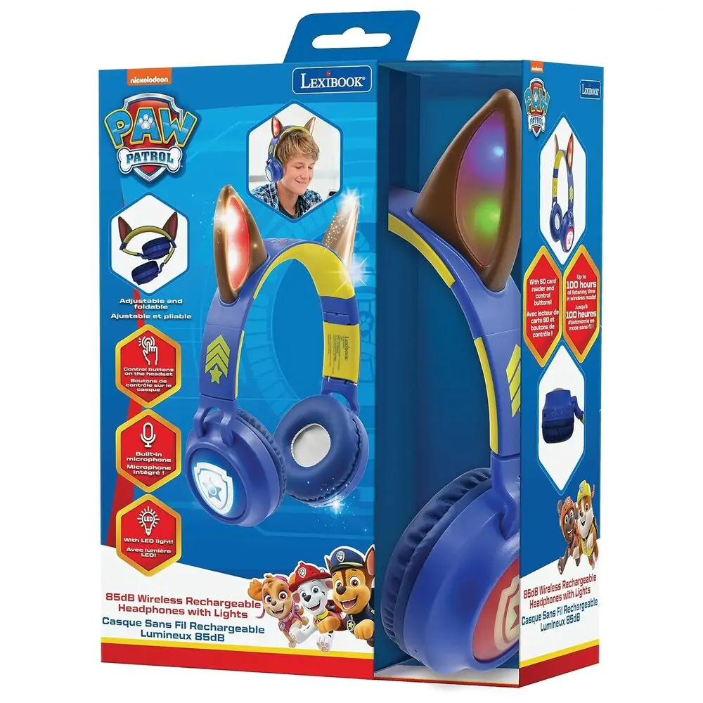 Paw Patrol svetleče Bluetooth brezžične slušalke fotografija izdelka