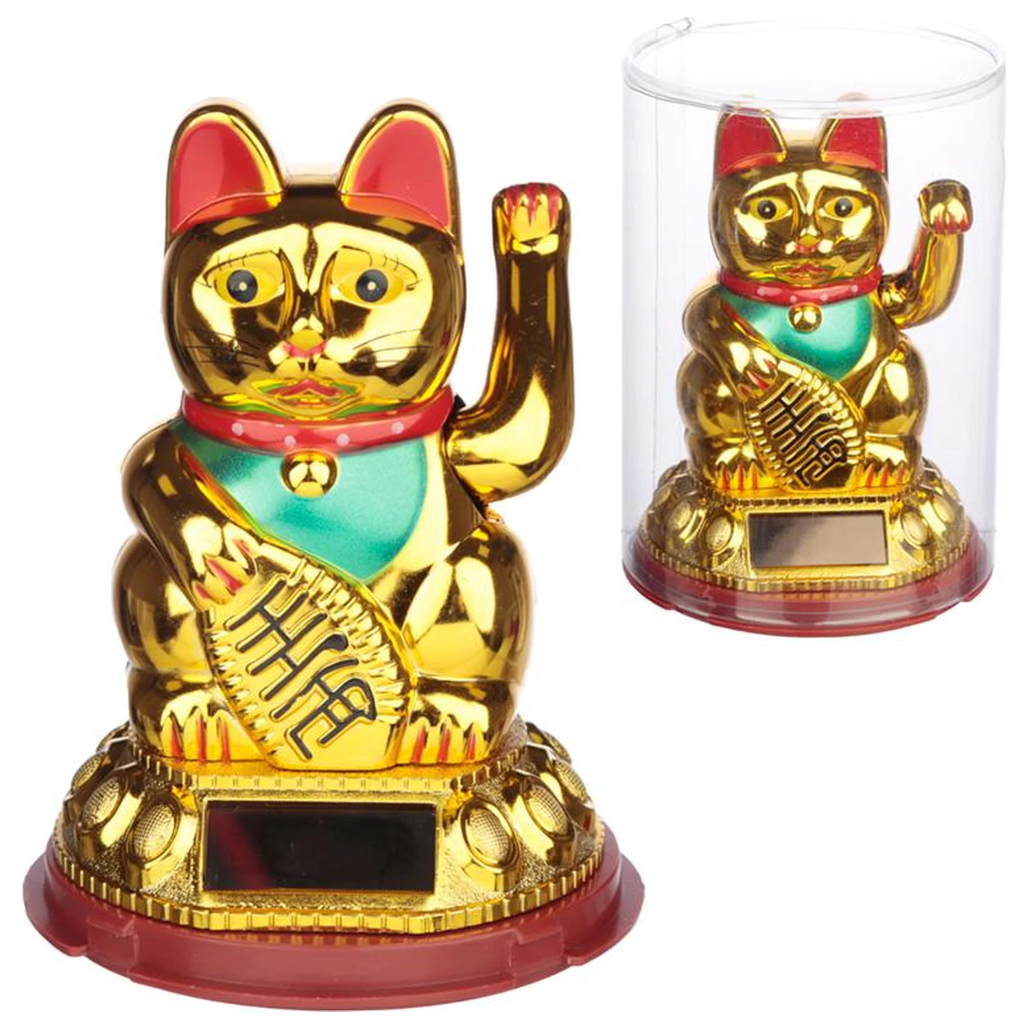 MANEKI-NEKO Good Luck Solarna Prijatelj Figurica 14 cm fotografija izdelka