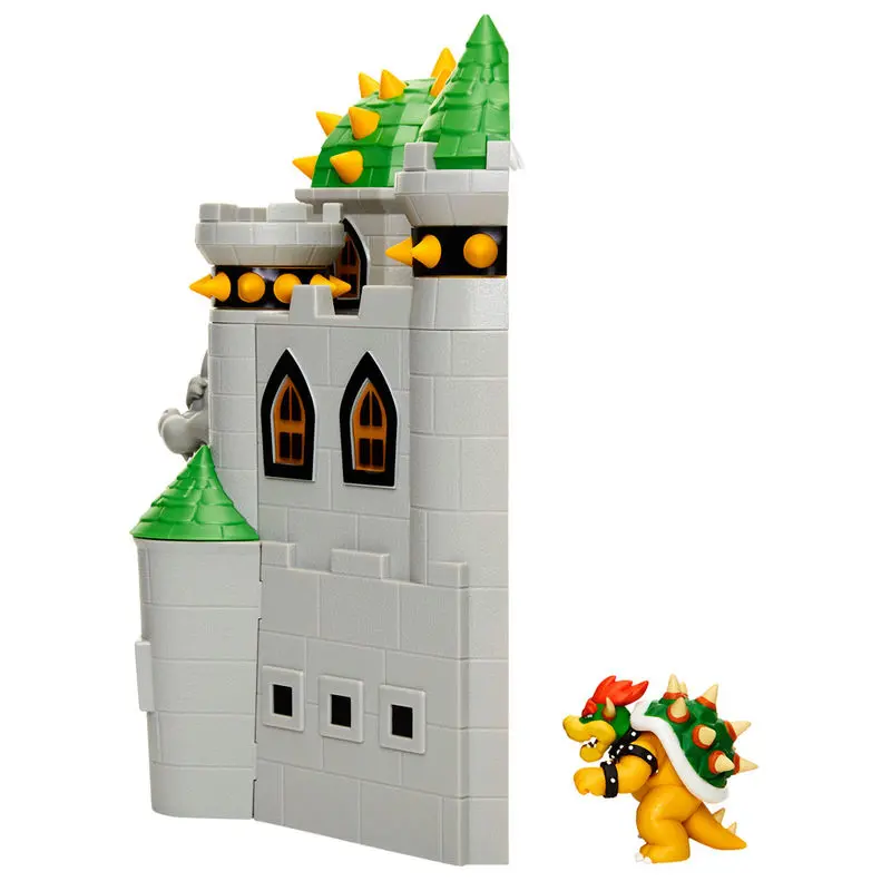 World of Nintendo Super Mario Deluxe Igralni set Bowser Grad fotografija izdelka