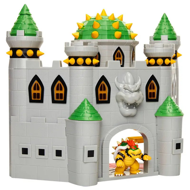 World of Nintendo Super Mario Deluxe Igralni set Bowser Grad fotografija izdelka