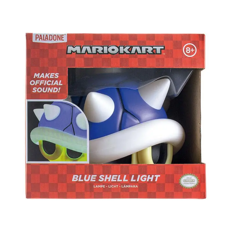 Mario Kart škatlasta svetilka z zvokom Blue Shell 14 cm fotografija izdelka