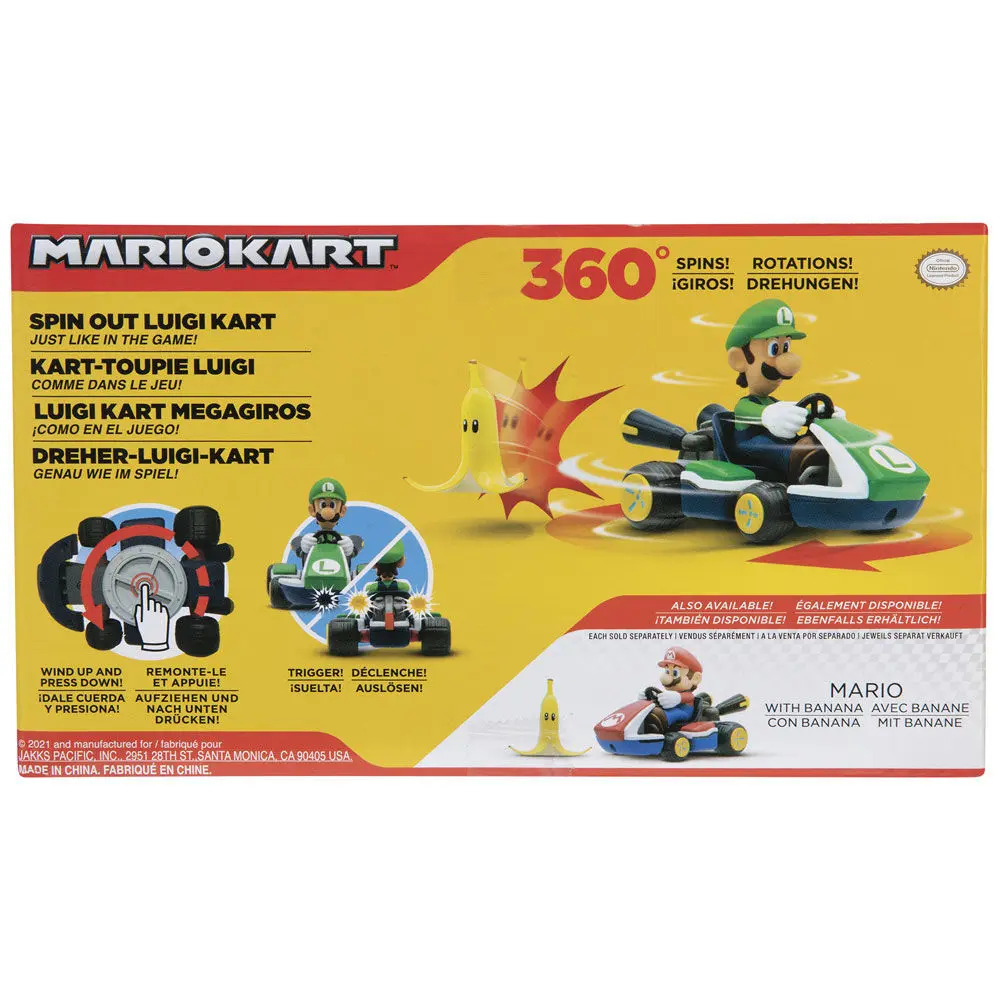 Mario Kart figura Luigi Kart, ki se zavrti, 6 cm fotografija izdelka