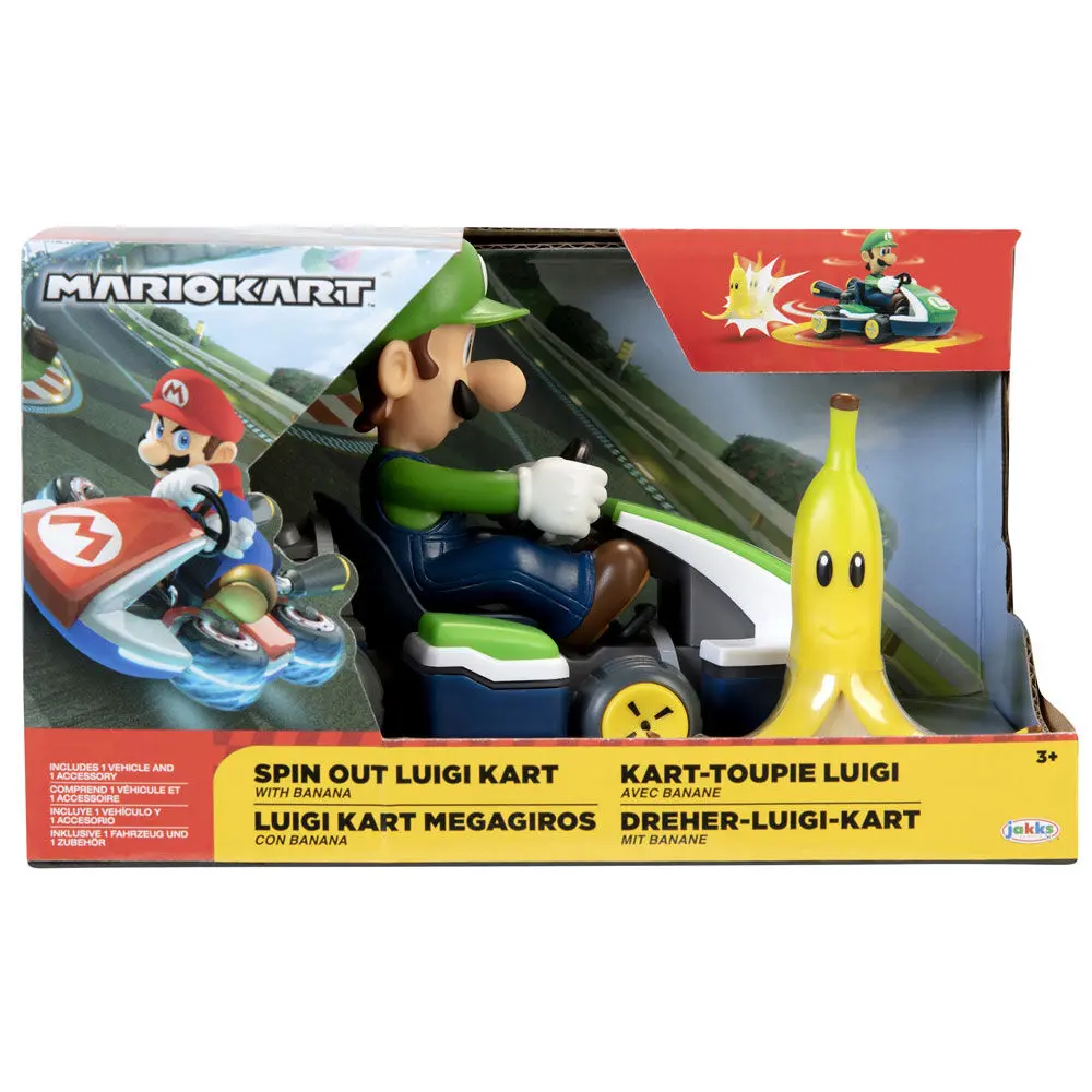 Mario Kart figura Luigi Kart, ki se zavrti, 6 cm fotografija izdelka