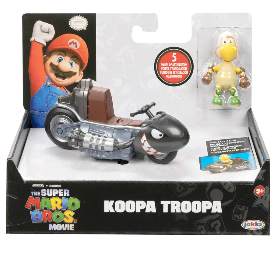 Mario Kart The Movie Koopa Troopa Kart Figura karte 6 cm fotografija izdelka