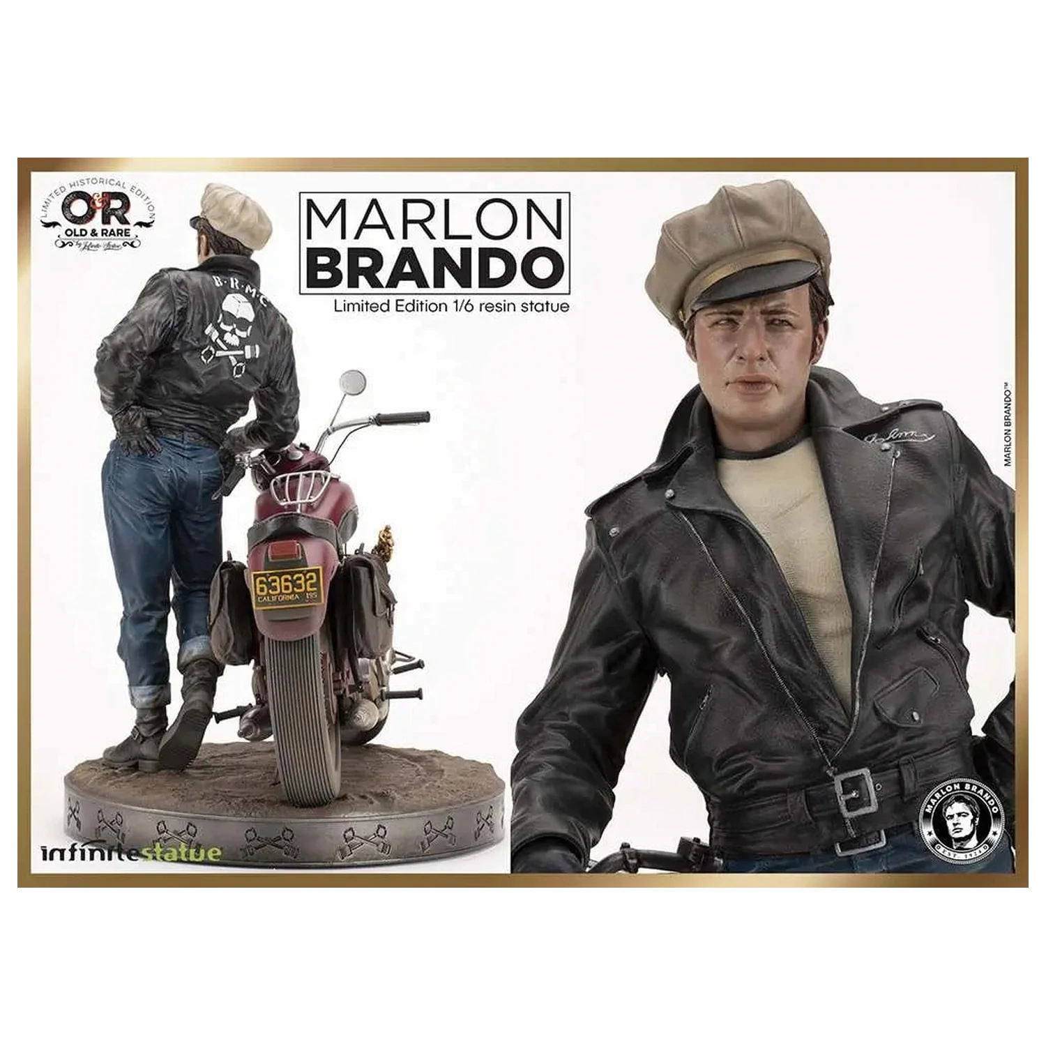 Marlon Brando s kipom s kolesom, omejena izdaja 1/6, 30 cm fotografija izdelka