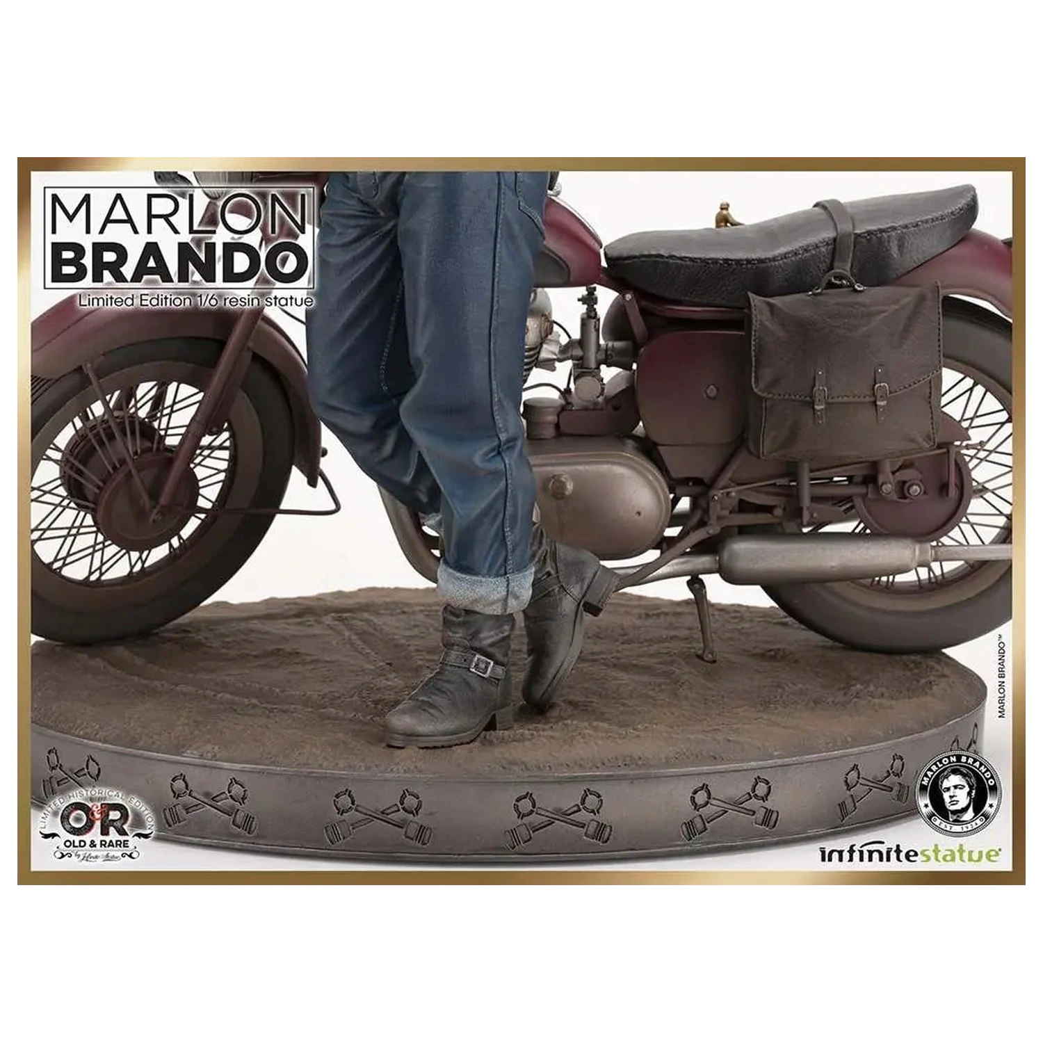 Marlon Brando s kipom s kolesom, omejena izdaja 1/6, 30 cm fotografija izdelka