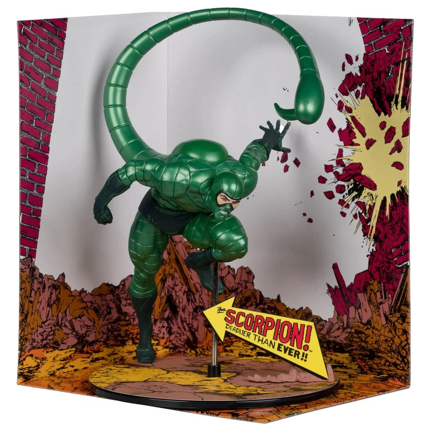 Marvel PVC Kip 1/10 Scorpion (Metallic) (The Amazing Spider-Man #318) (Gold Label) 18 cm fotografija izdelka