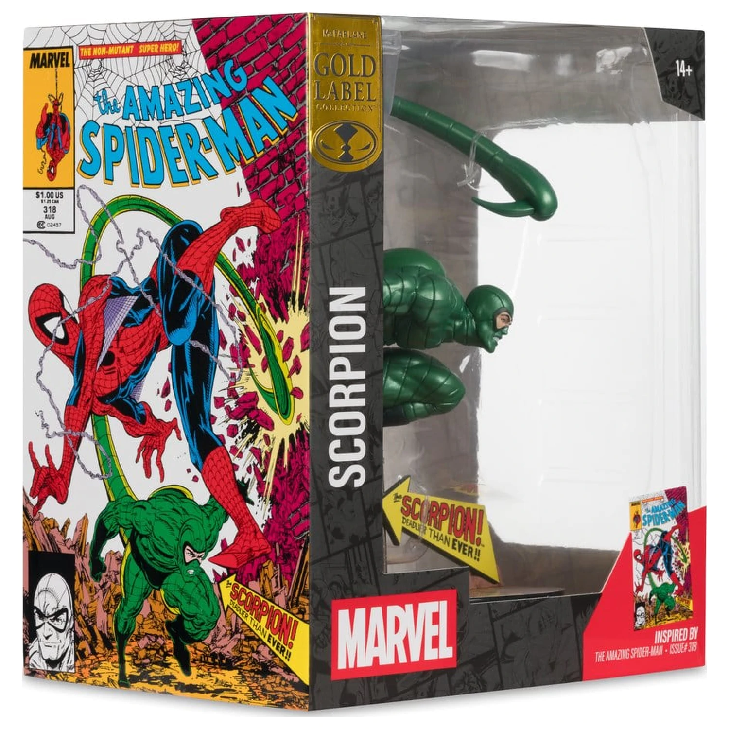 Marvel PVC Kip 1/10 Scorpion (Metallic) (The Amazing Spider-Man #318) (Gold Label) 18 cm fotografija izdelka