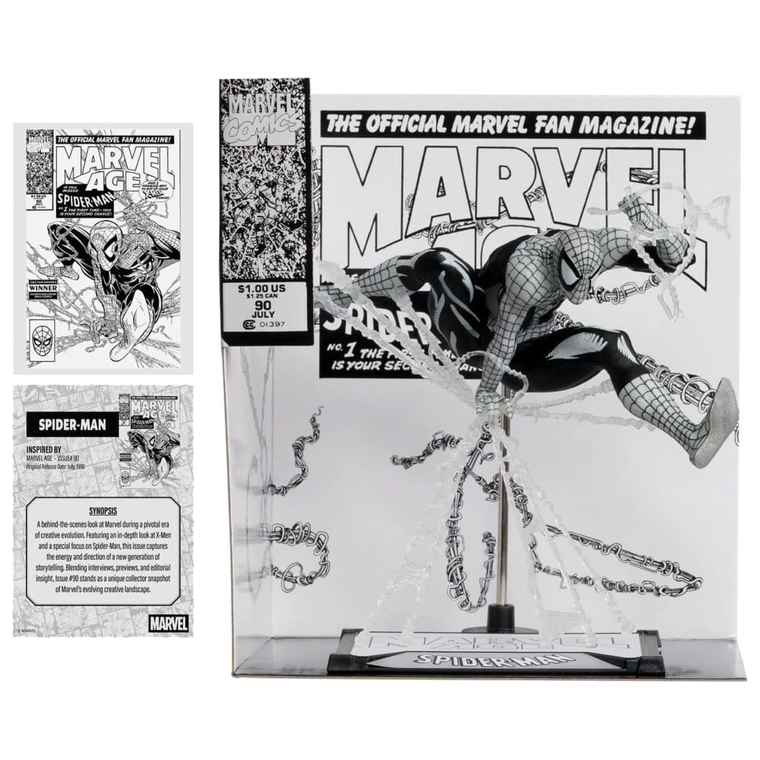 Marvel PVC kip 1/10 Spider-Man (Marvel Age #90) (Line Art) 18 cm fotografija izdelka