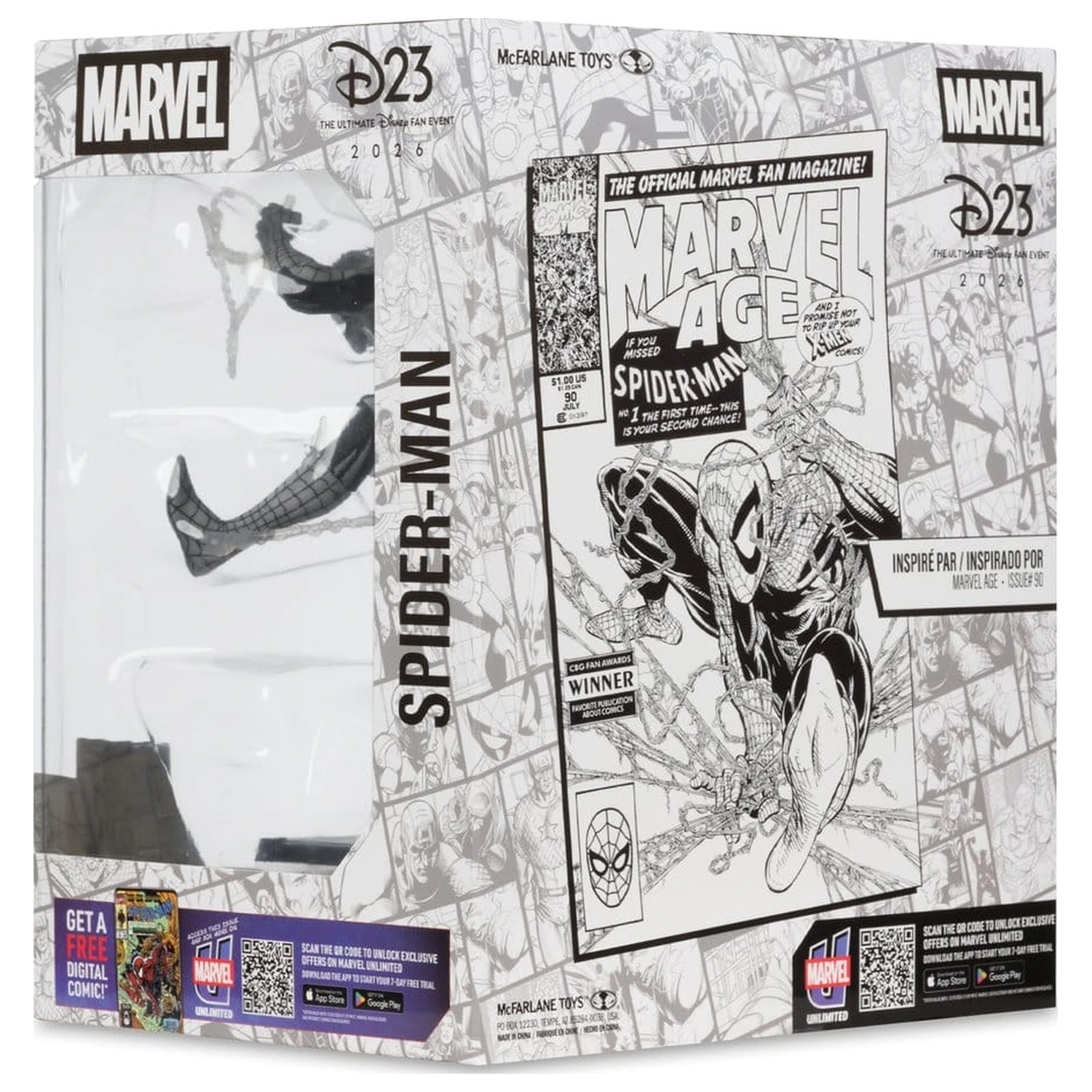 Marvel PVC kip 1/10 Spider-Man (Marvel Age #90) (Line Art) 18 cm fotografija izdelka