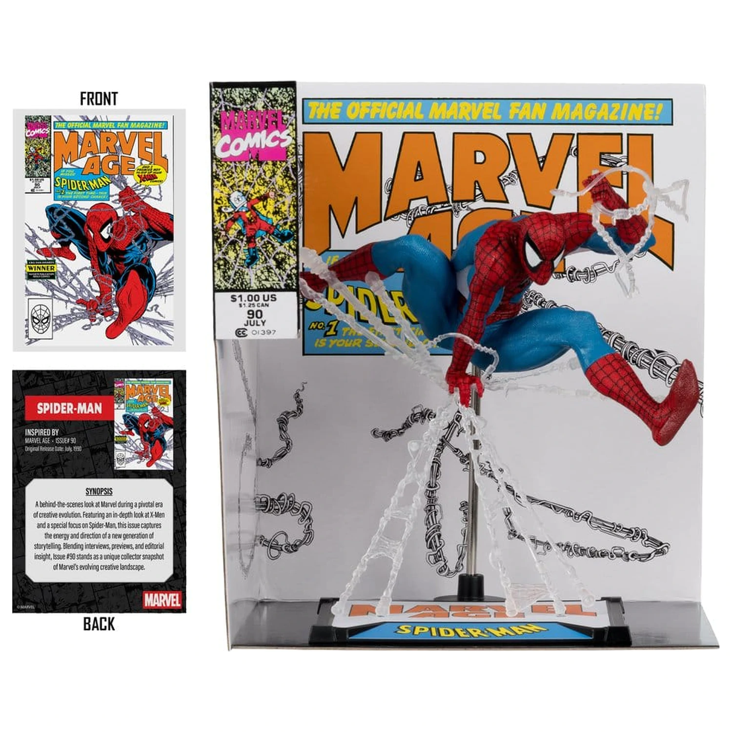 Marvel PVC Kip 1/10 Spider-Man (Marvel Age #90) 18 cm fotografija izdelka