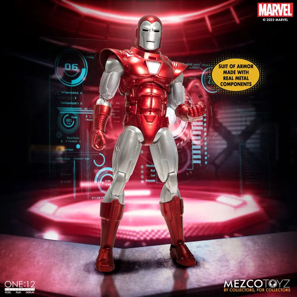 Marvel Akcijska figura 1/12 Iron Man (Silver Centurion Edition) 16 cm fotografija izdelka