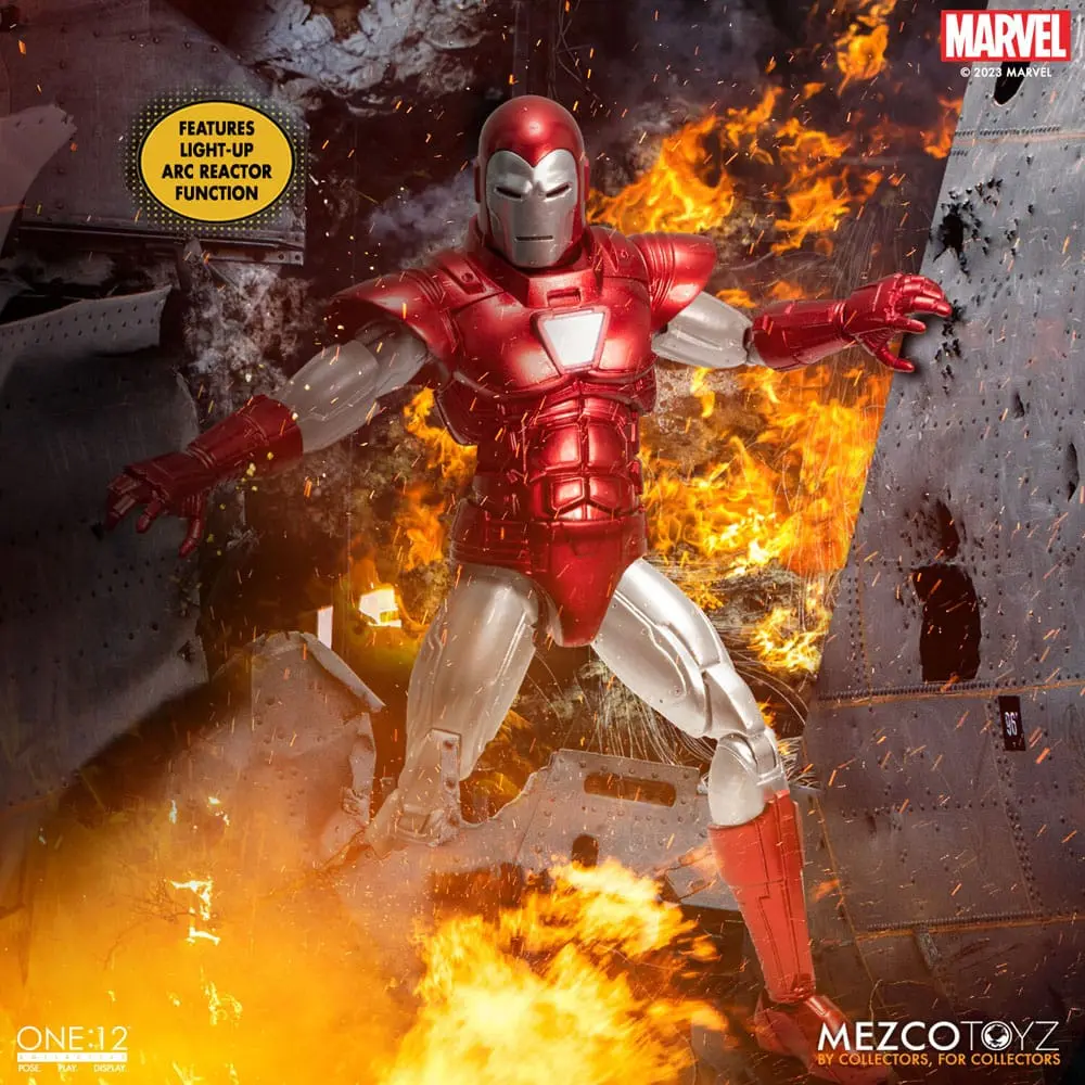 Marvel Akcijska figura 1/12 Iron Man (Silver Centurion Edition) 16 cm fotografija izdelka