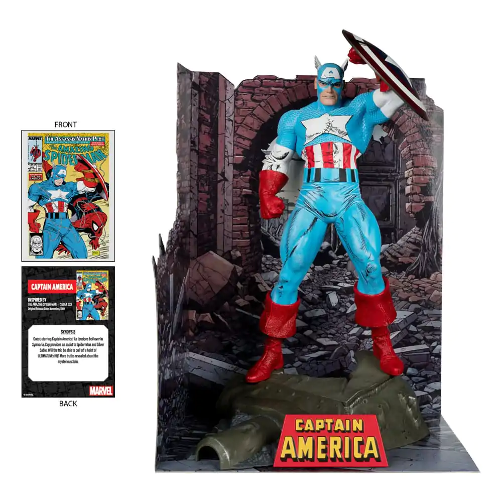 Marvel PVC Kip 1/6 Captain America (The Amazing Spider-Man #323) 28 cm fotografija izdelka