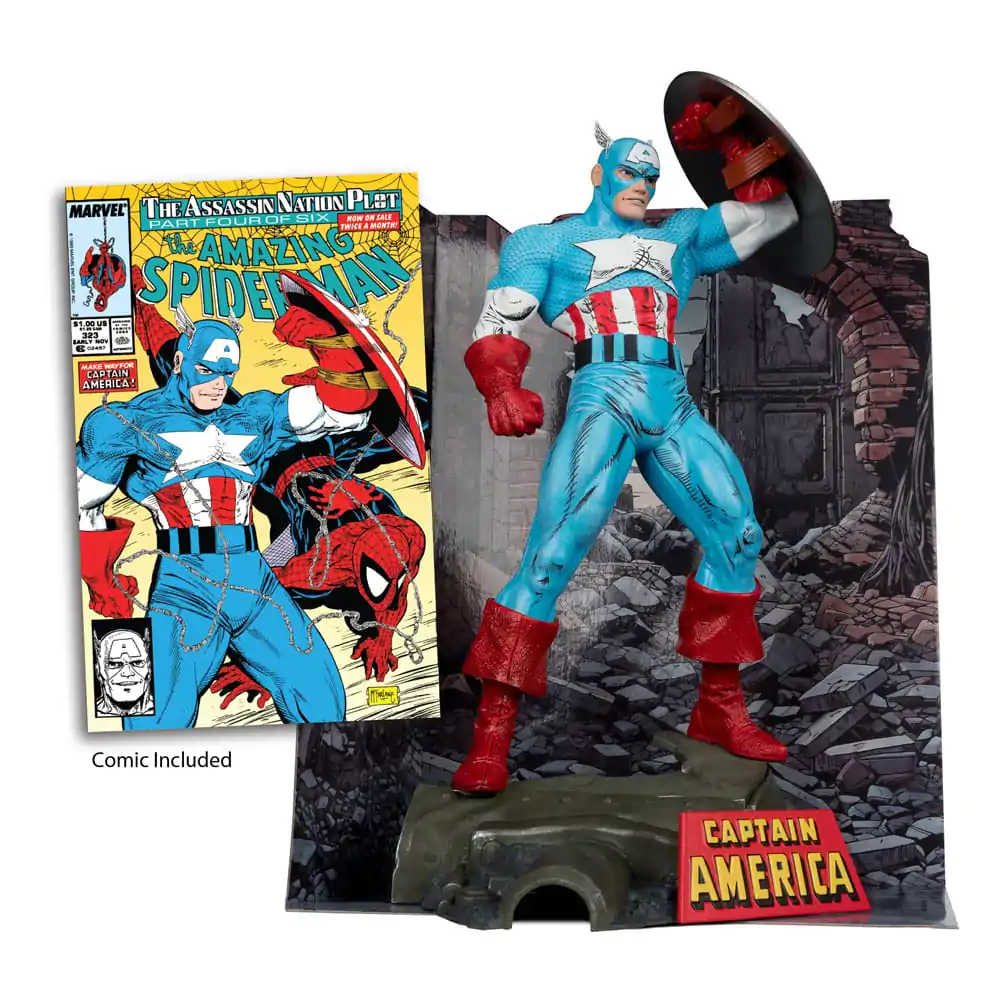 Marvel PVC Kip 1/6 Captain America (The Amazing Spider-Man #323) 28 cm fotografija izdelka