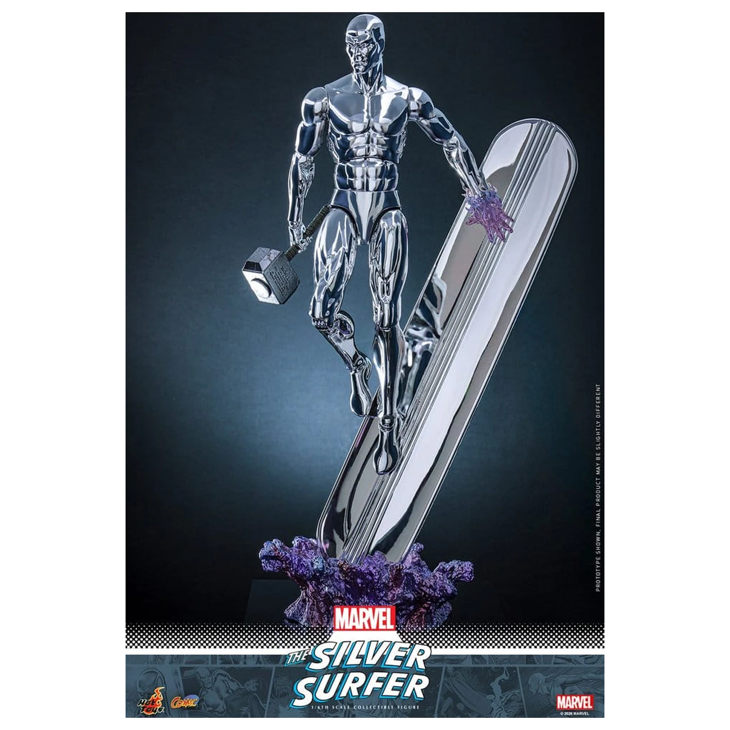 Marvel Akcijska Figura 1/6 Silver Surfer 32 cm fotografija izdelka