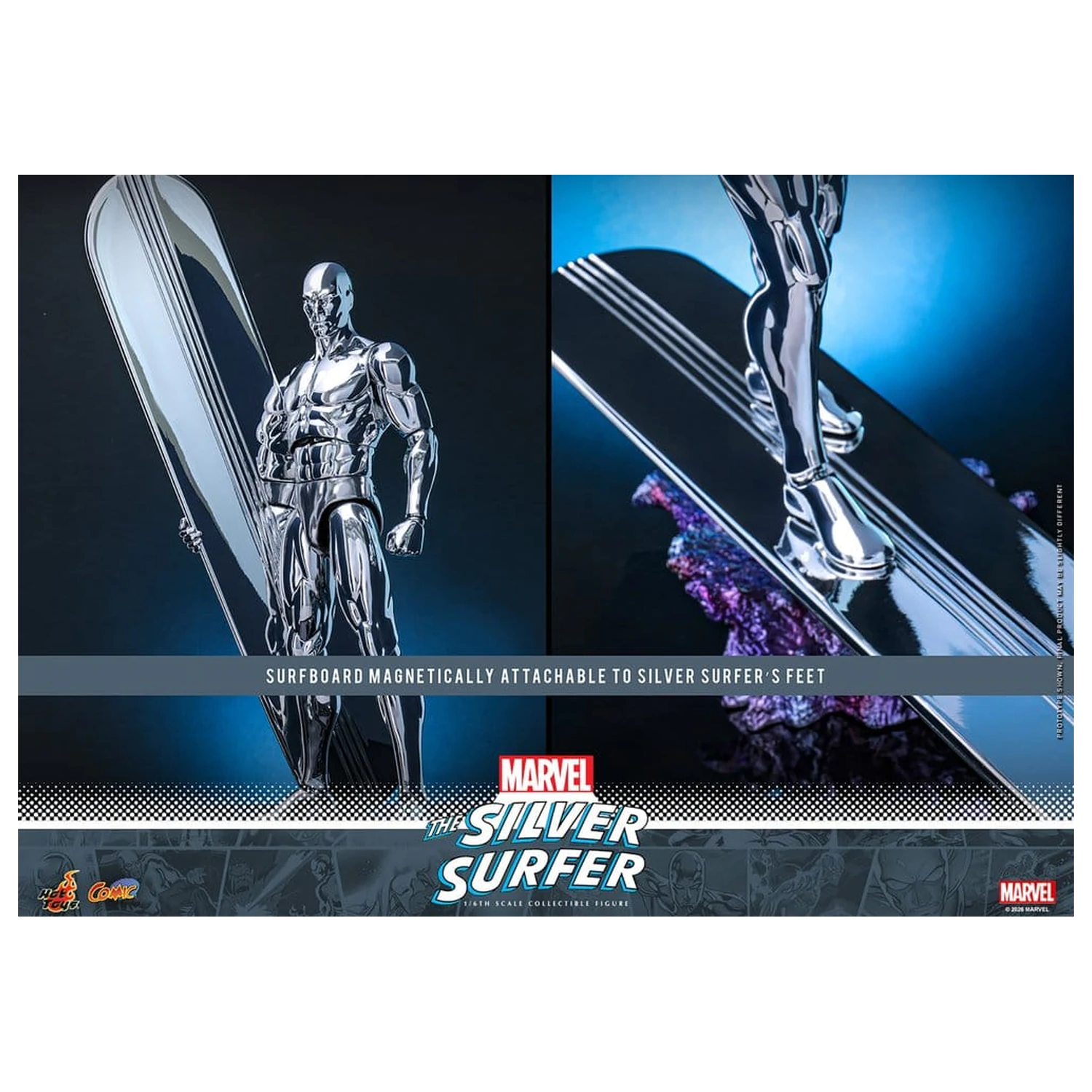 Marvel Akcijska Figura 1/6 Silver Surfer 32 cm fotografija izdelka