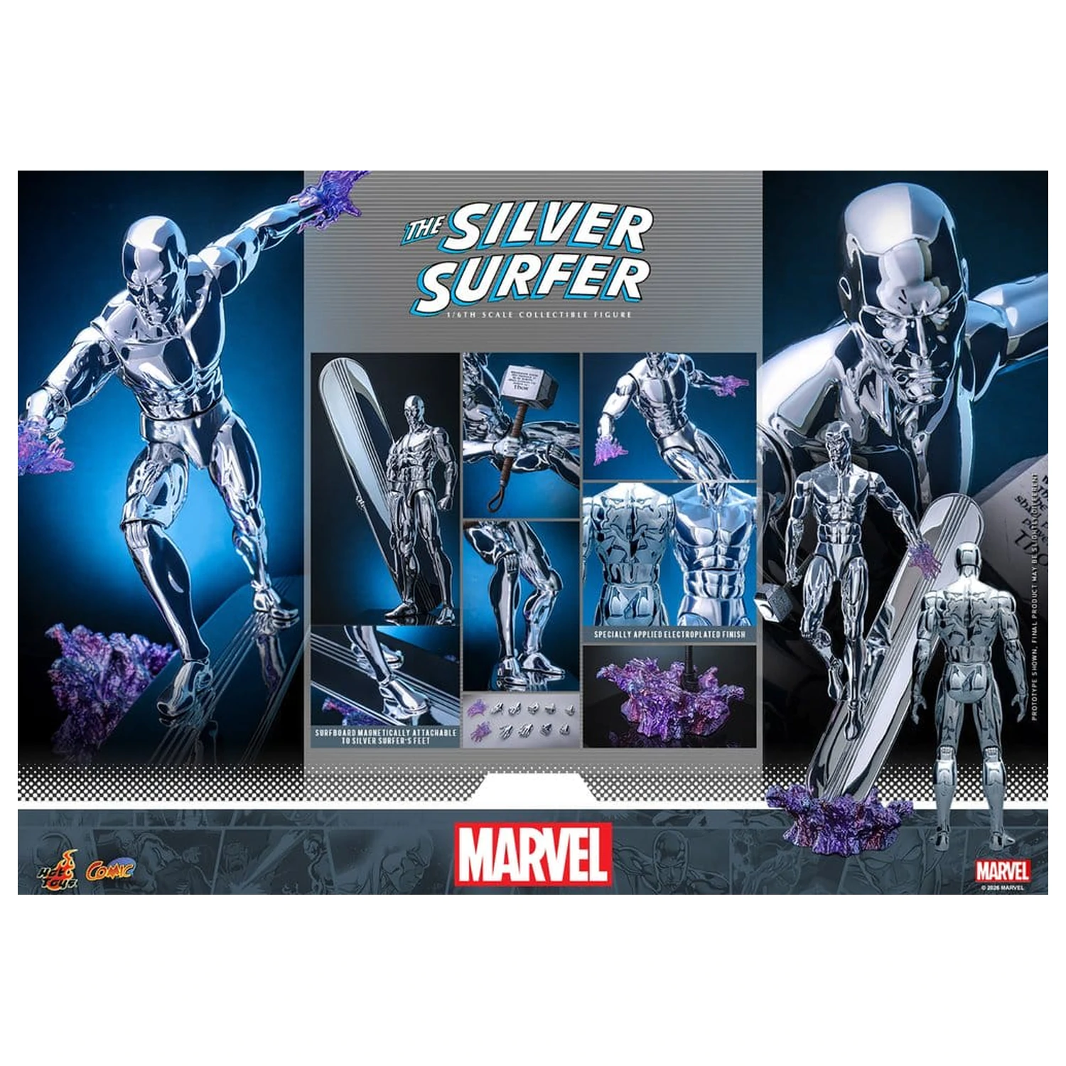 Marvel Akcijska Figura 1/6 Silver Surfer 32 cm fotografija izdelka