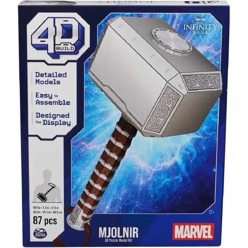 Marvel 4D Build - Thor Mjolnir Hammer 3D sestavljanka fotografija izdelka