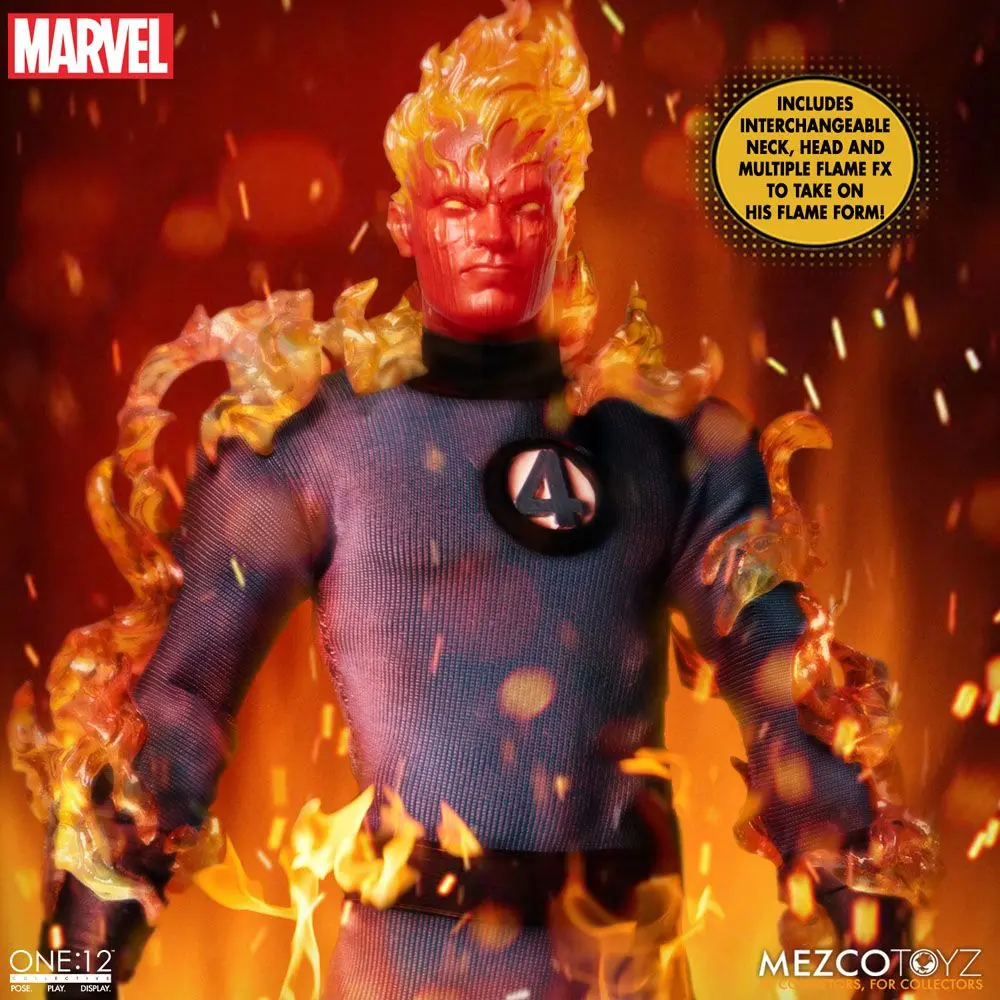 Marvel Akcijske Figure 1/12 Fantastic Four Deluxe Steel Set škatel 16 cm fotografija izdelka