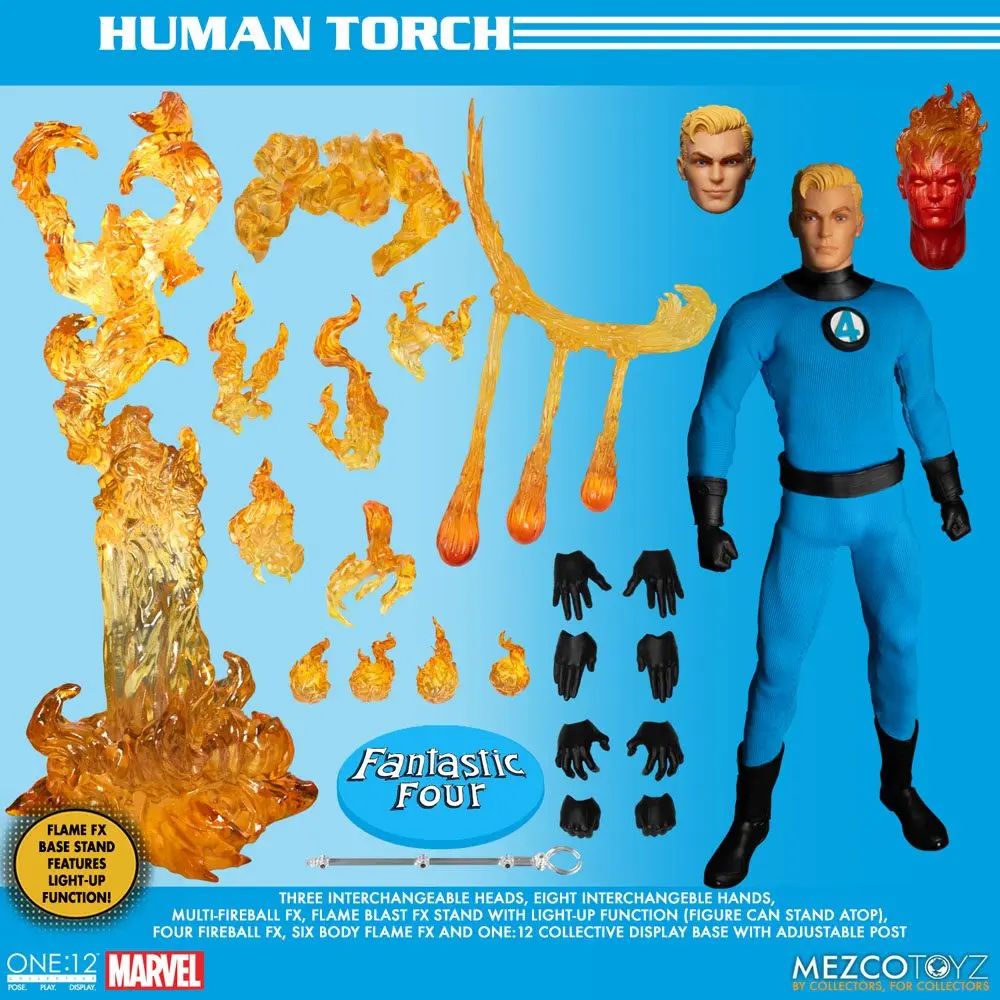 Marvel Akcijske Figure 1/12 Fantastic Four Deluxe Steel Set škatel 16 cm fotografija izdelka