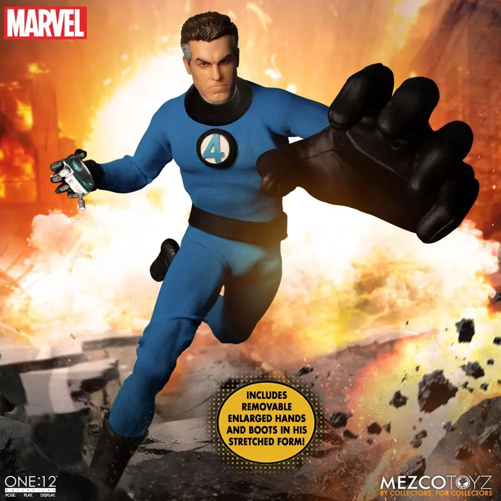 Marvel Akcijske Figure 1/12 Fantastic Four Deluxe Steel Set škatel 16 cm fotografija izdelka