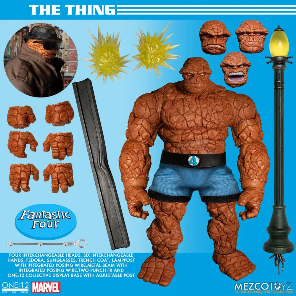 Marvel Akcijske Figure 1/12 Fantastic Four Deluxe Steel Set škatel 16 cm fotografija izdelka