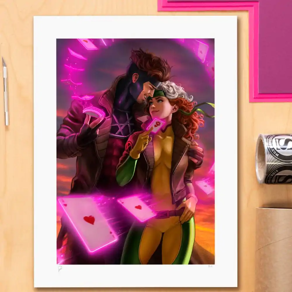 Marvel Art Print Rogue & Gambit 46 x 61 cm - brez okvirja fotografija izdelka