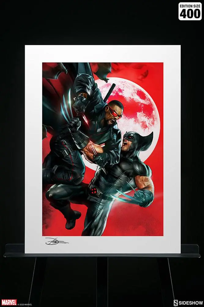 Marvel Art Print Wolverine vs Blade 46 x 61 cm - brez okvirja fotografija izdelka
