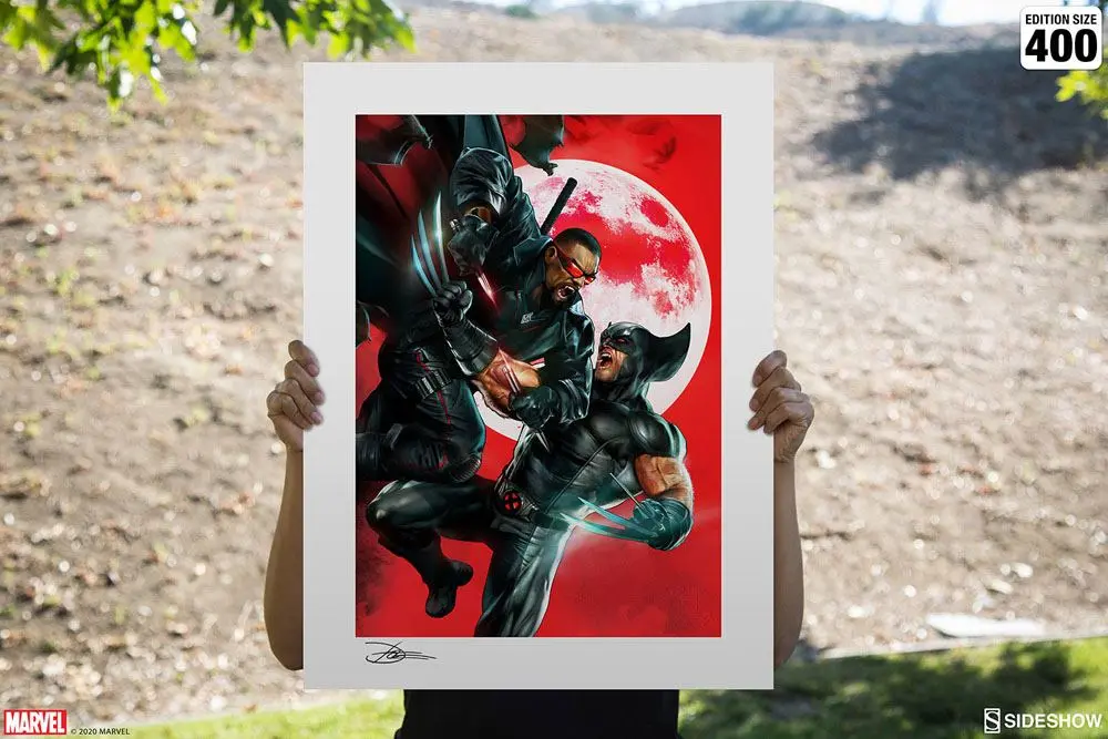 Marvel Art Print Wolverine vs Blade 46 x 61 cm - brez okvirja fotografija izdelka