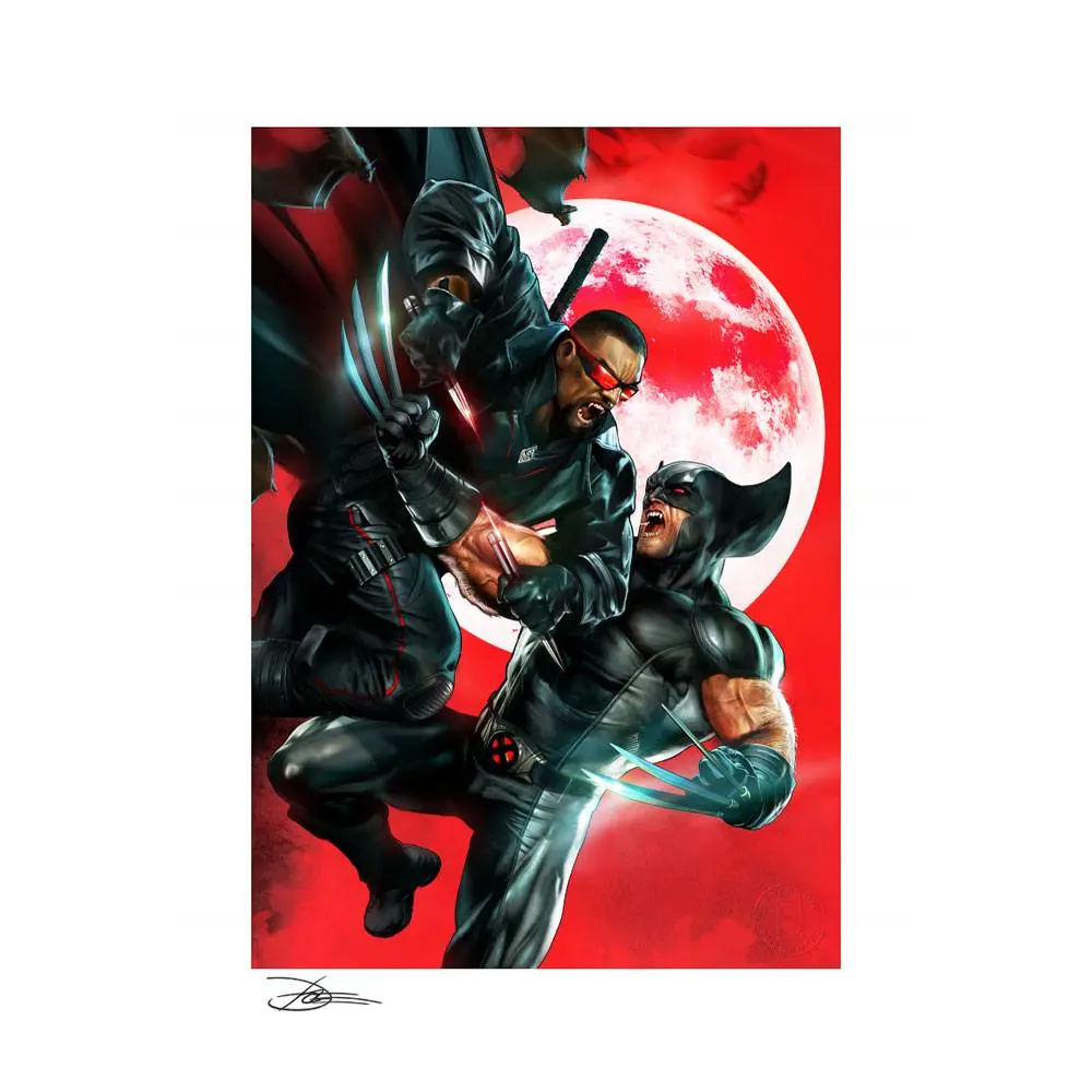 Marvel Art Print Wolverine vs Blade 46 x 61 cm - brez okvirja fotografija izdelka