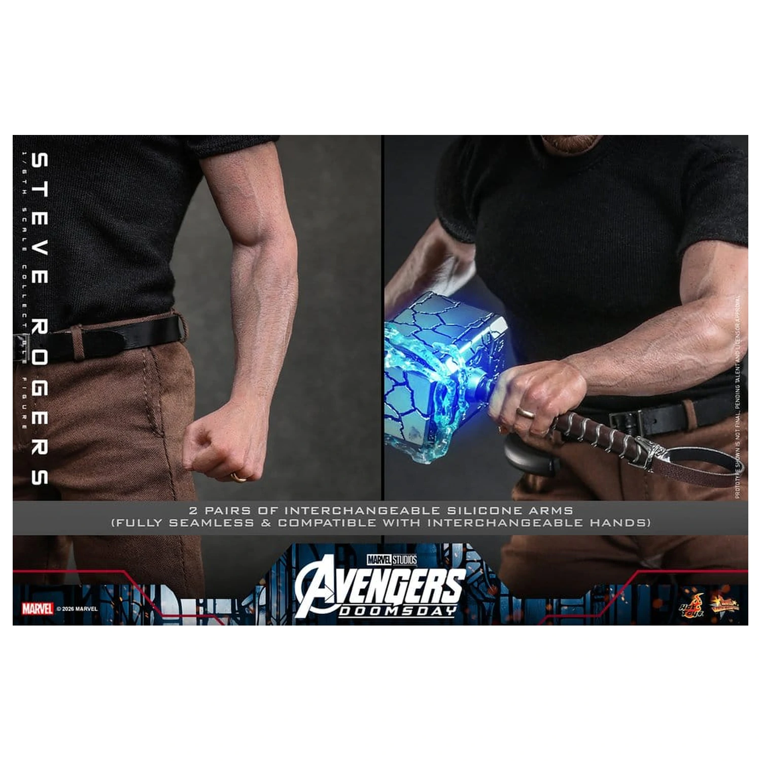 Marvel Avengers: Doomsday Movie Masterpiece akcijska figura 1/6 Steve Rogers (Deluxe različica) 31 cm fotografija izdelka