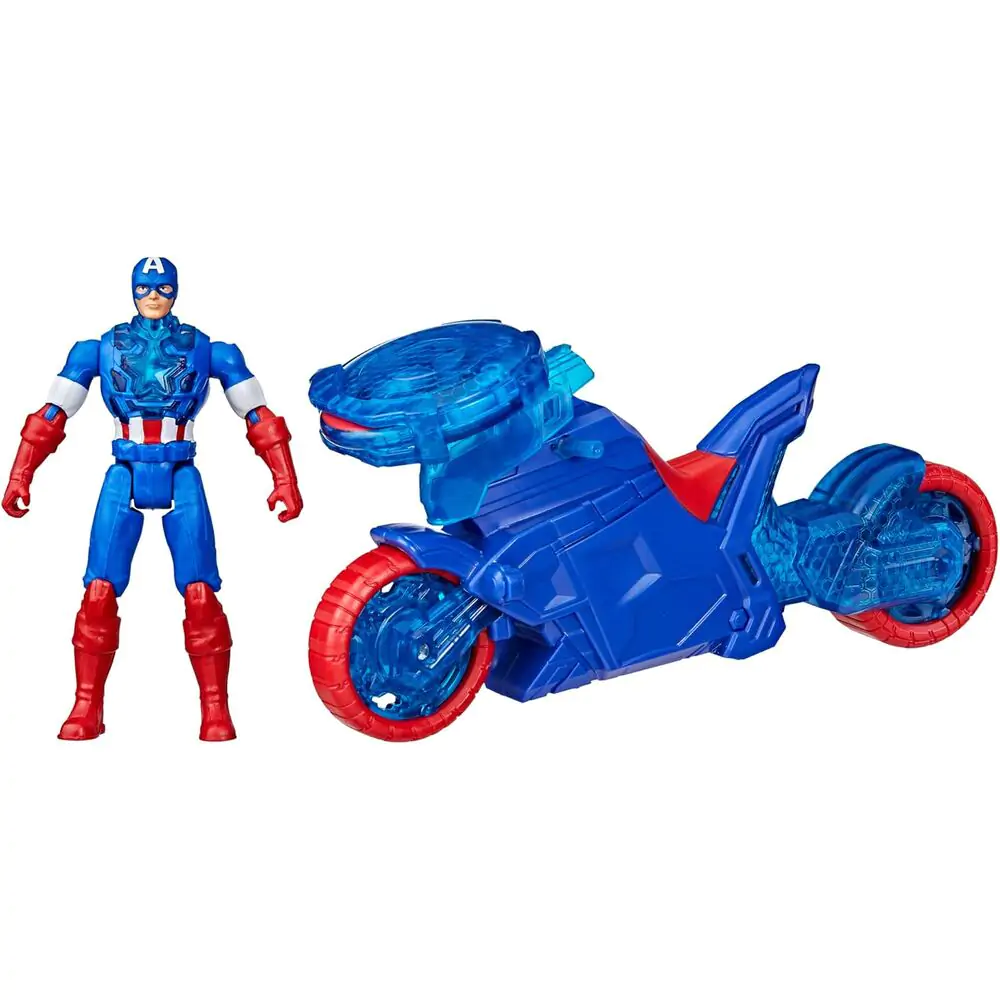 Marvel Avengers Motorno kolo Metalec ščitov + figura Captain America fotografija izdelka