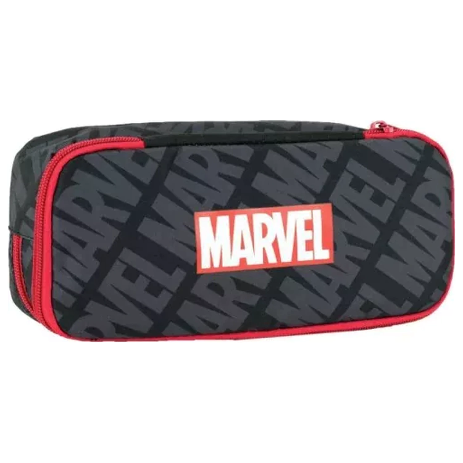 Marvel Black Svinčnikar s 2 predaloma 26 cm fotografija izdelka