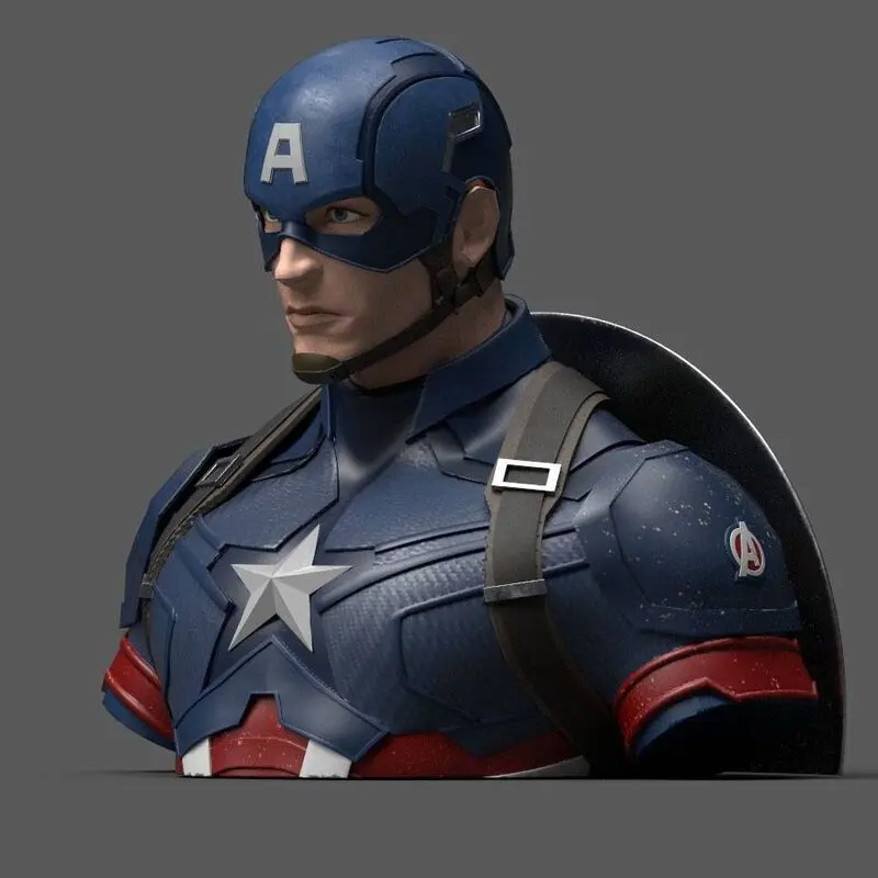 Marvel Avengers Endgame Captain America škatla za denar doprsni kip 20 cm fotografija izdelka