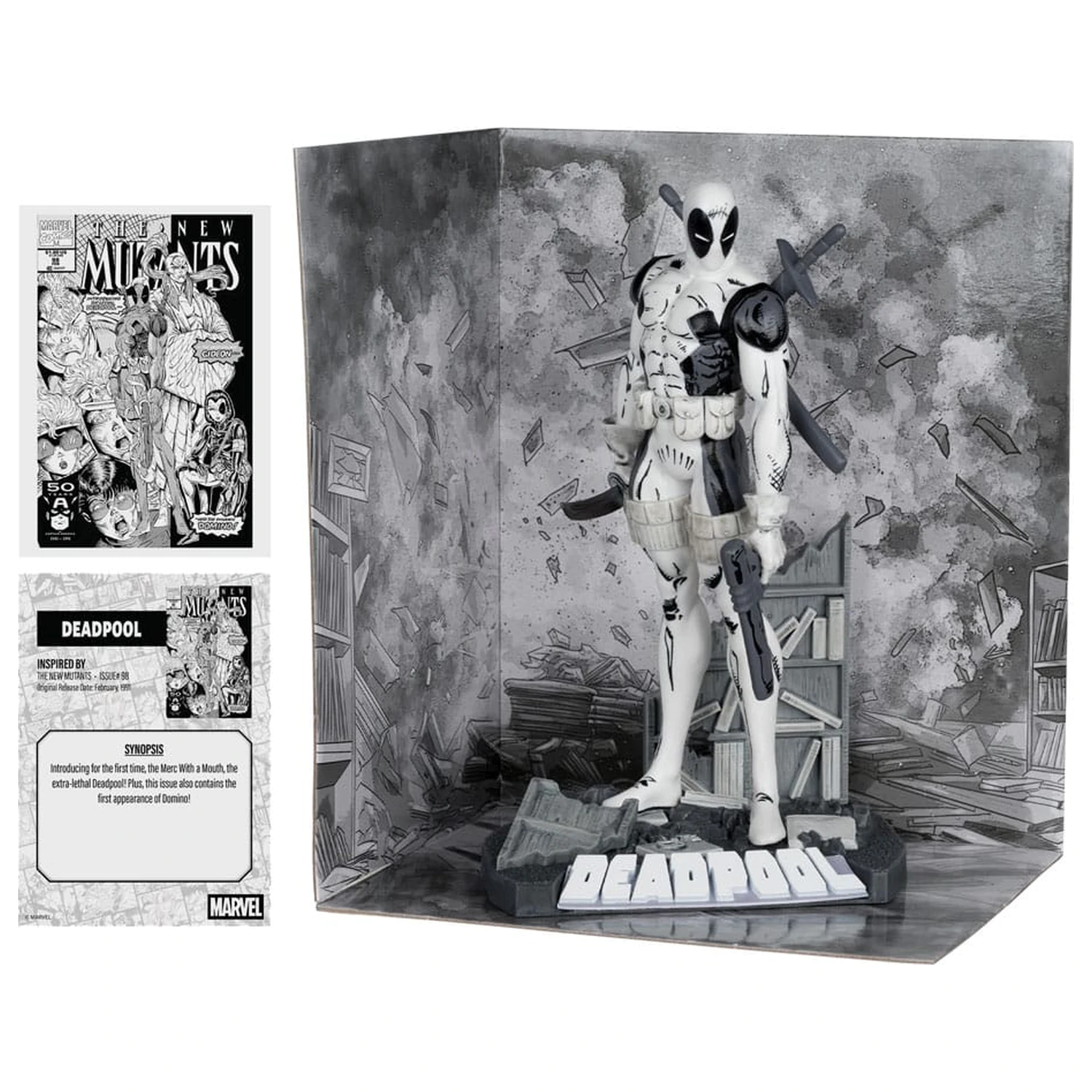Marvel Collection PVC Kip 1/10 Deadpool (The New Mutants #98) (Line Art) (Gold Label) 17 cm fotografija izdelka