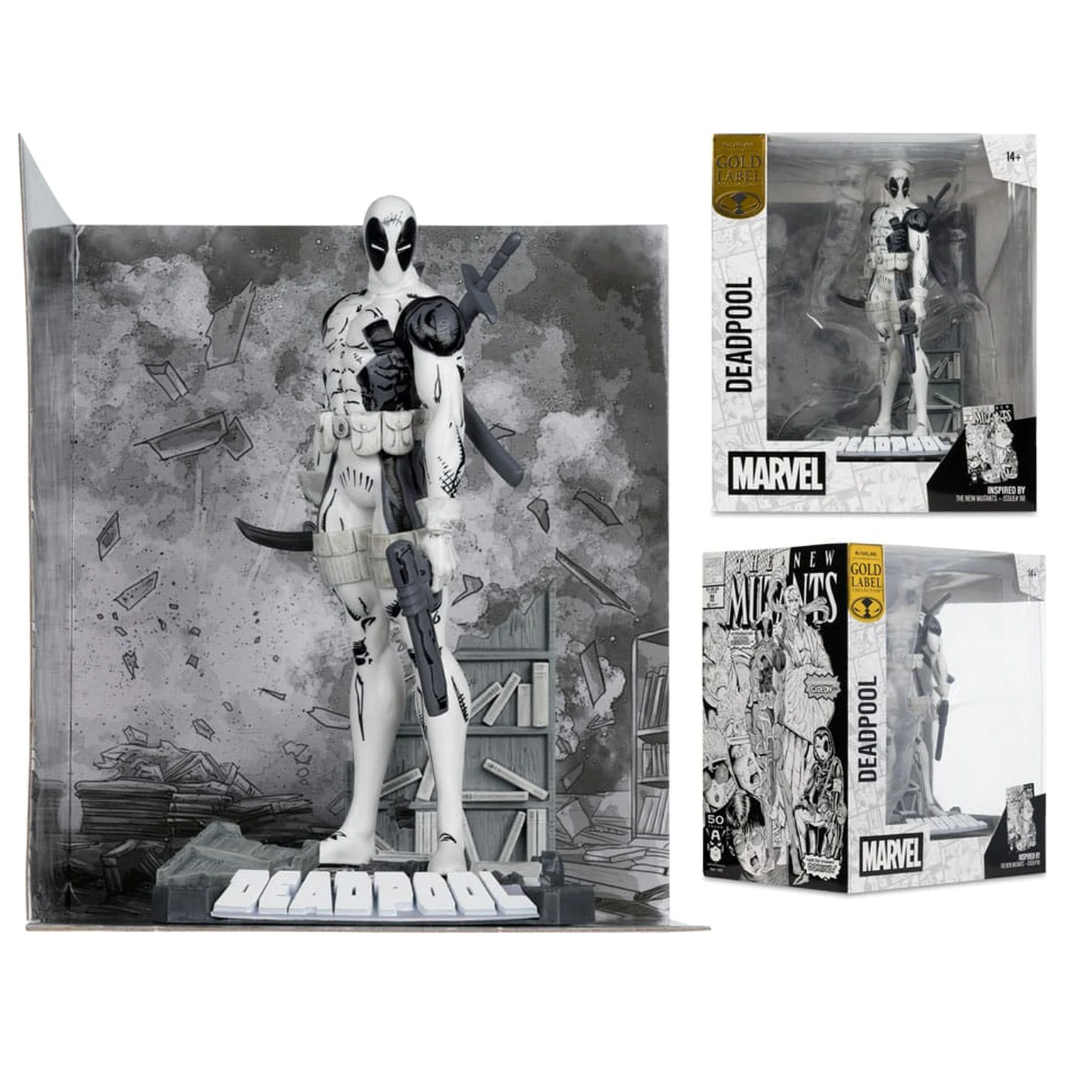 Marvel Collection PVC Kip 1/10 Deadpool (The New Mutants #98) (Line Art) (Gold Label) 17 cm fotografija izdelka