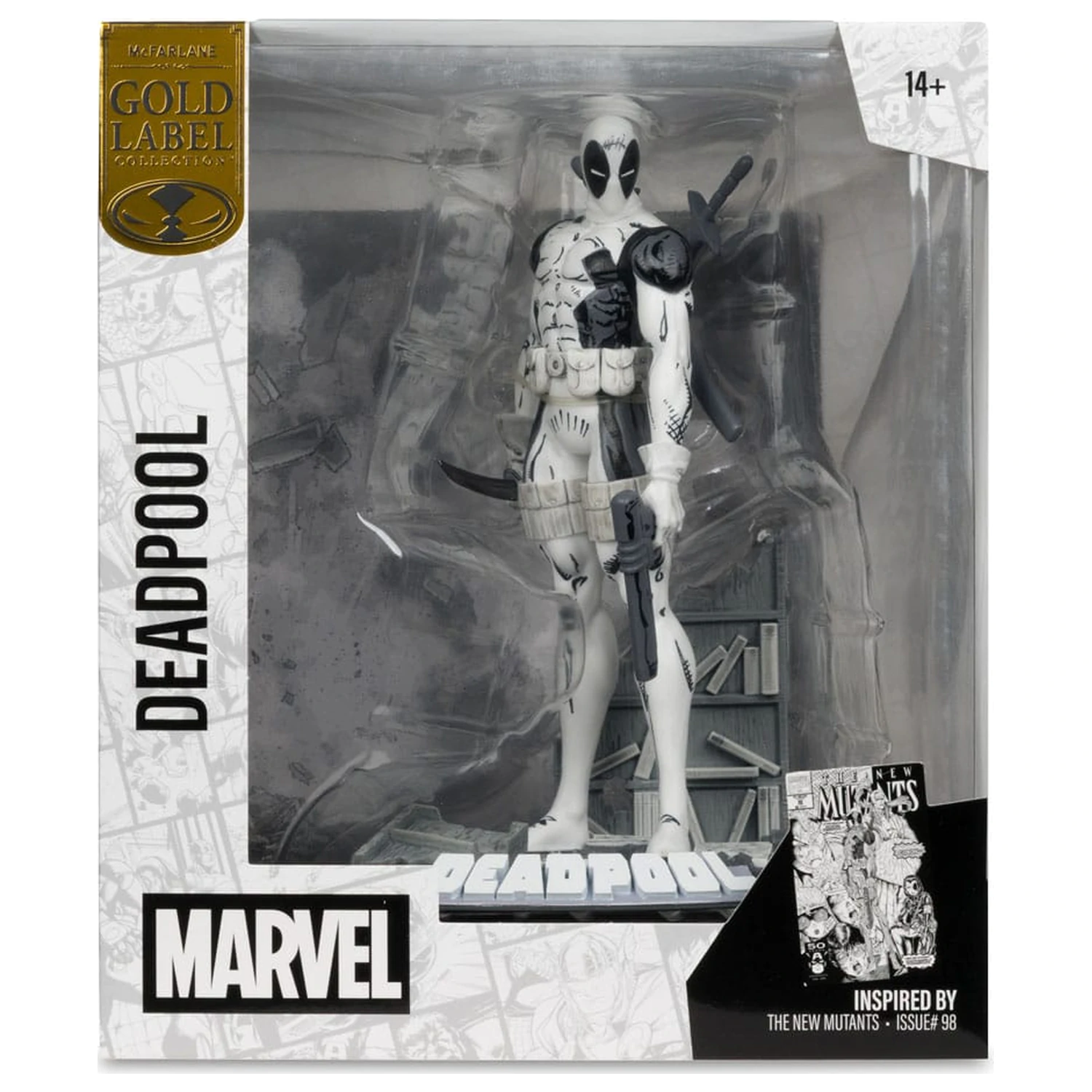 Marvel Collection PVC Kip 1/10 Deadpool (The New Mutants #98) (Line Art) (Gold Label) 17 cm fotografija izdelka