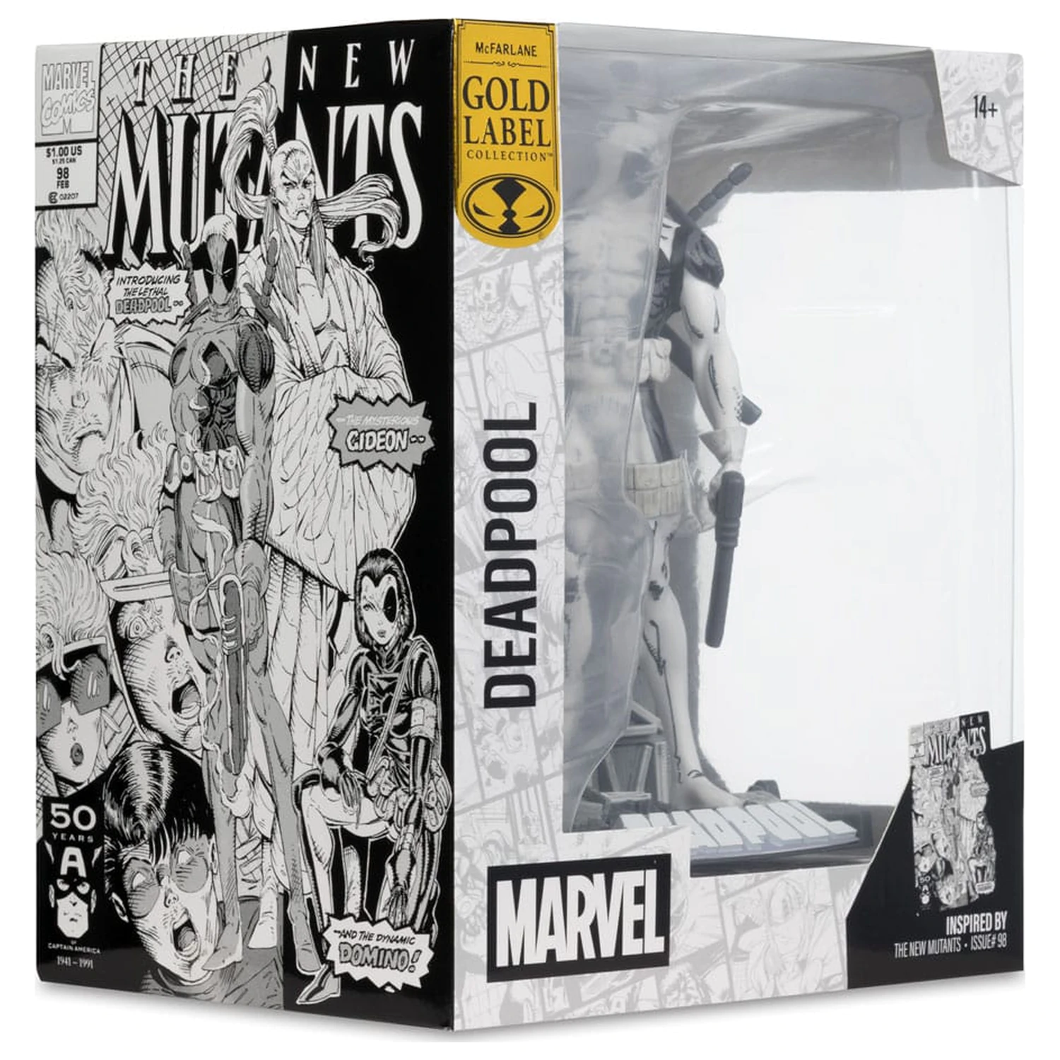 Marvel Collection PVC Kip 1/10 Deadpool (The New Mutants #98) (Line Art) (Gold Label) 17 cm fotografija izdelka