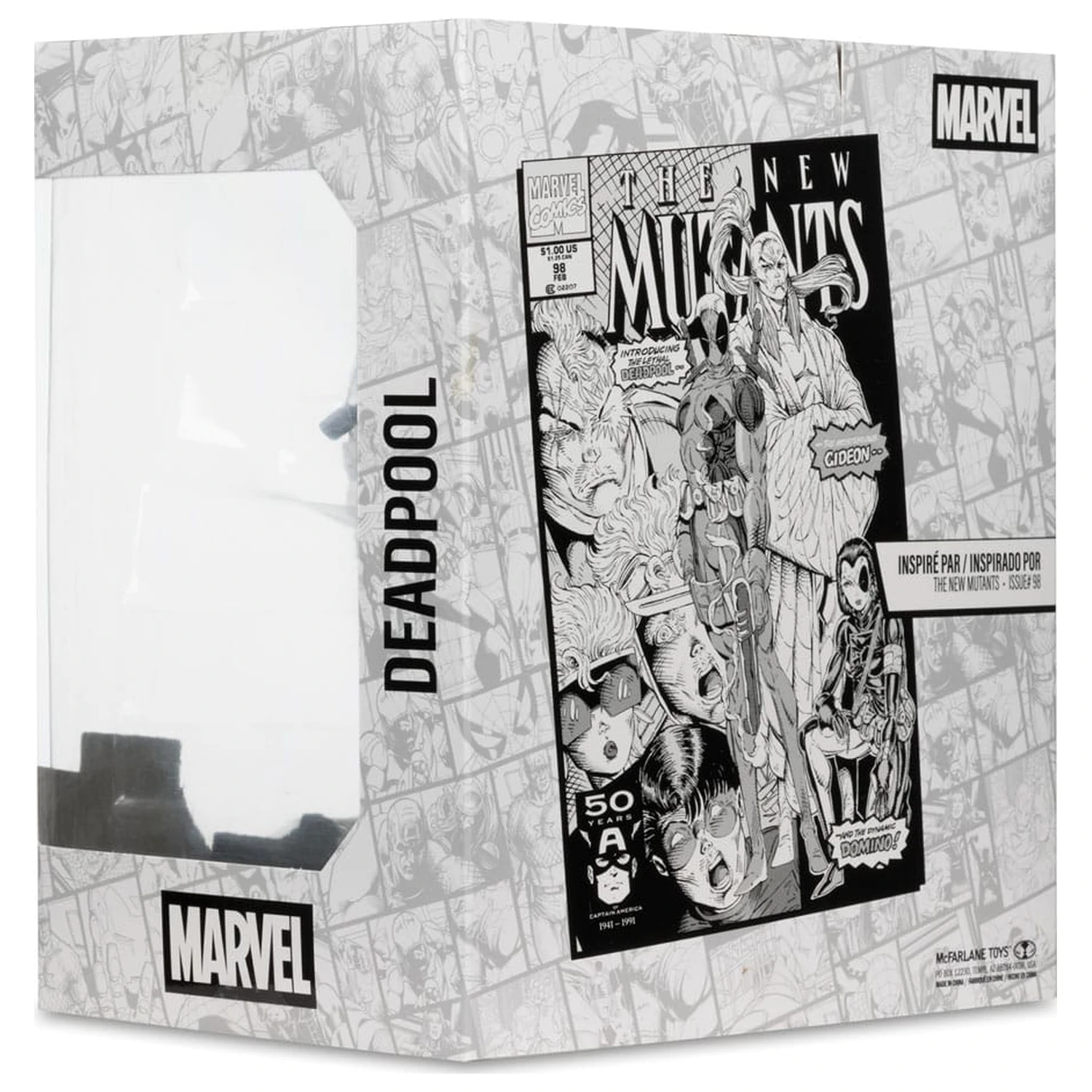 Marvel Collection PVC Kip 1/10 Deadpool (The New Mutants #98) (Line Art) (Gold Label) 17 cm fotografija izdelka