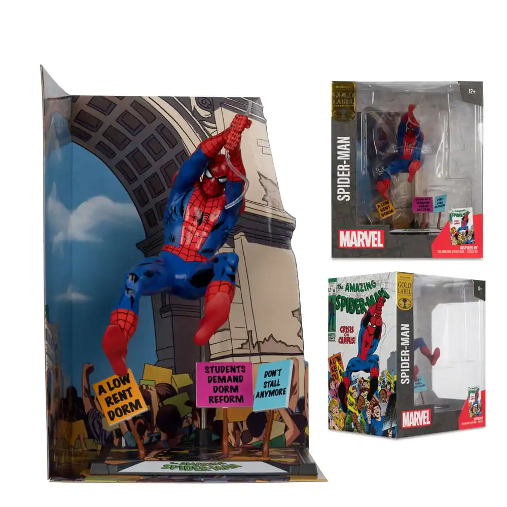 Marvel Collection PVC Kip 1/10 Spider-Man (The Amazing Spider-Man #68) (Gold Label) 15 cm fotografija izdelka