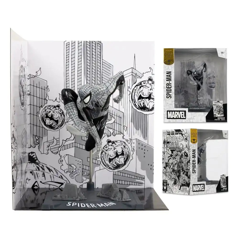Marvel Collection PVC Kip 1/10 Spider-Man (Spider-Man #6)(Line Art)(Gold Label) 10 cm fotografija izdelka
