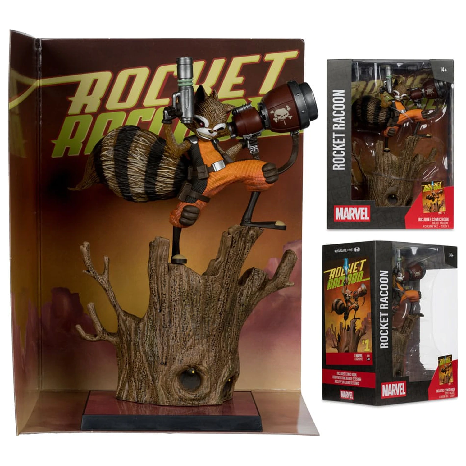 Marvel Collection PVC kip 1/6 Rocket Racoon (Rocket Racoon: A Chasing Tale #1) 18 cm fotografija izdelka
