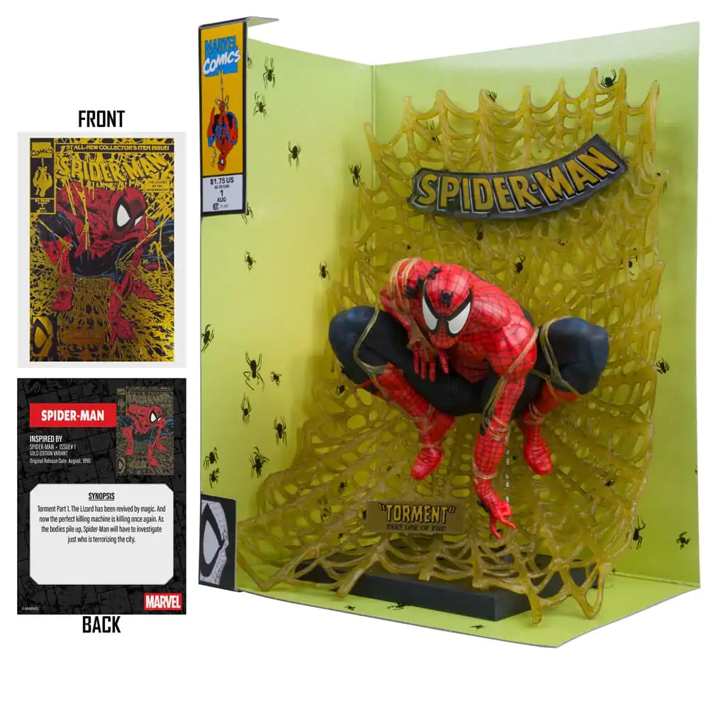 Marvel Collection PVC Kip 1/6 Spider-Man (Spider-Man # 1) (Gold Edition) (Gold Label) 15 cm fotografija izdelka