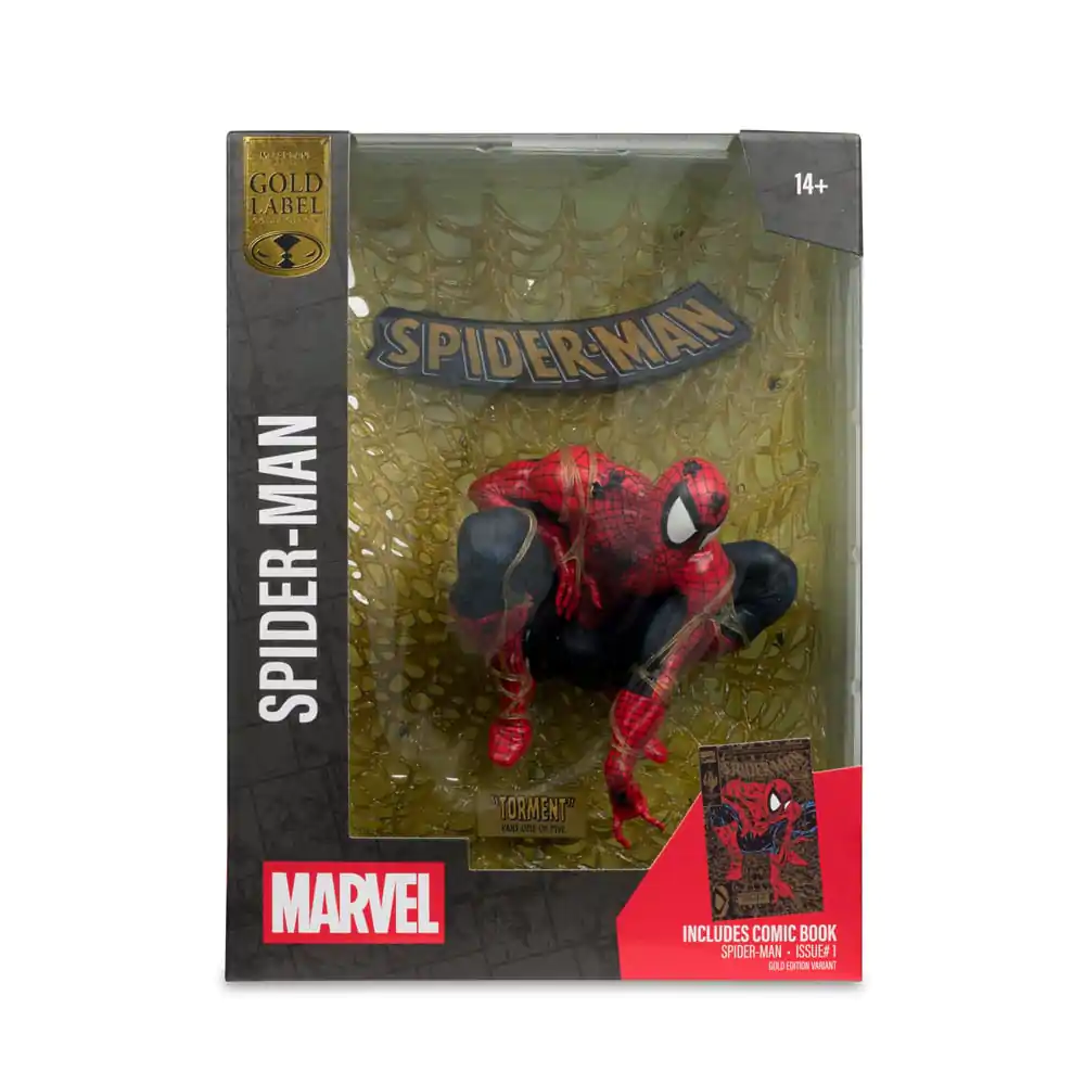 Marvel Collection PVC Kip 1/6 Spider-Man (Spider-Man # 1) (Gold Edition) (Gold Label) 15 cm fotografija izdelka
