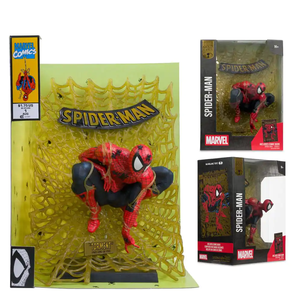 Marvel Collection PVC Kip 1/6 Spider-Man (Spider-Man # 1) (Gold Edition) (Gold Label) 15 cm fotografija izdelka